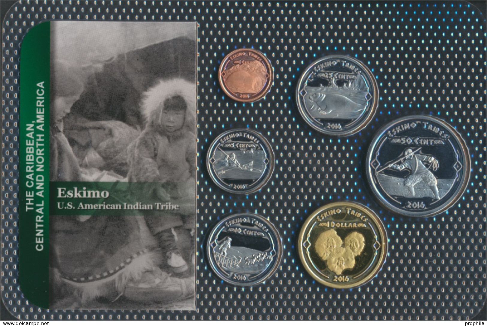 USA 2016 Stgl./unzirkuliert Kursmünzen 2016 1 Cent Bis 1 Dollar Eskimo (10092440 - Münzsets
