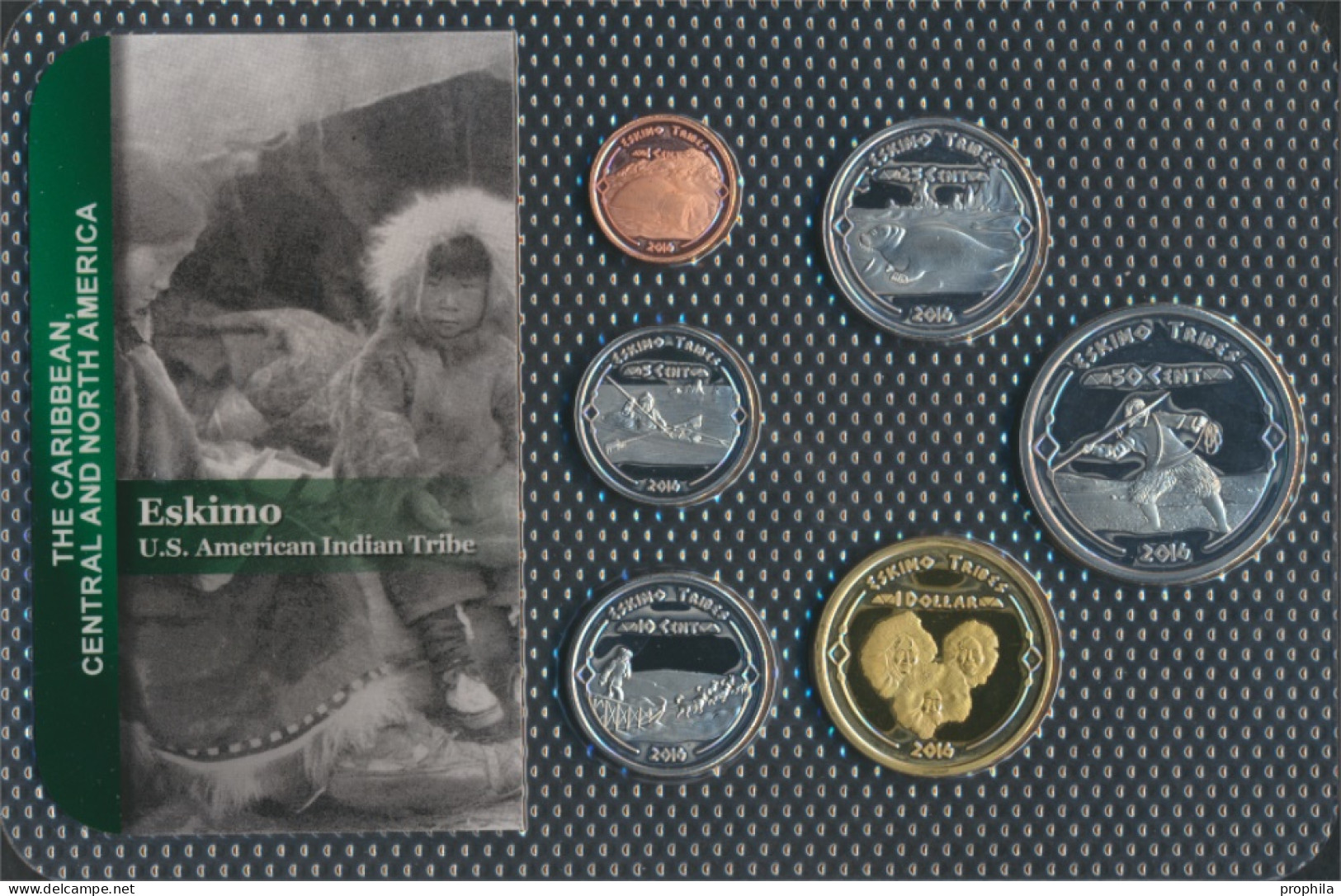 USA 2016 Stgl./unzirkuliert Kursmünzen 2016 1 Cent Bis 1 Dollar Eskimo (10092443 - Mint Sets