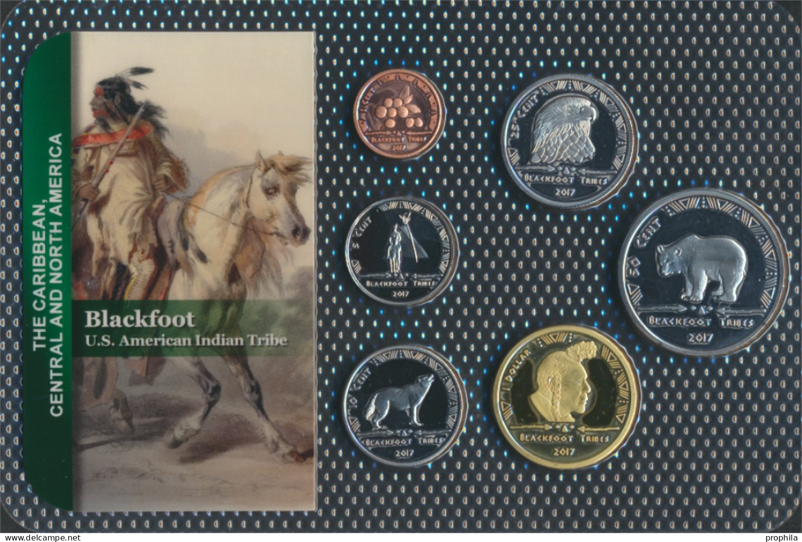 USA 2017 Stgl./unzirkuliert Kursmünzen 2017 1 Cent Bis 1 Dollar Blackfoot (10092432 - Mint Sets