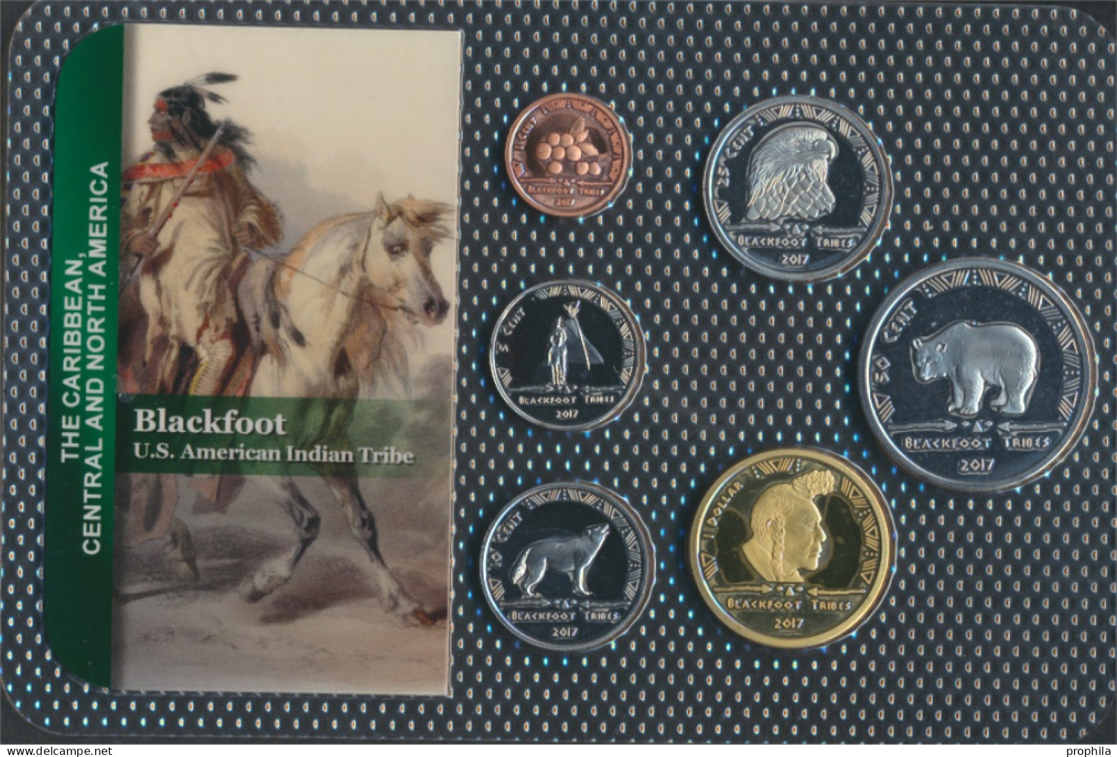 USA 2017 Stgl./unzirkuliert Kursmünzen 2017 1 Cent Bis 1 Dollar Blackfoot (10092435 - Mint Sets