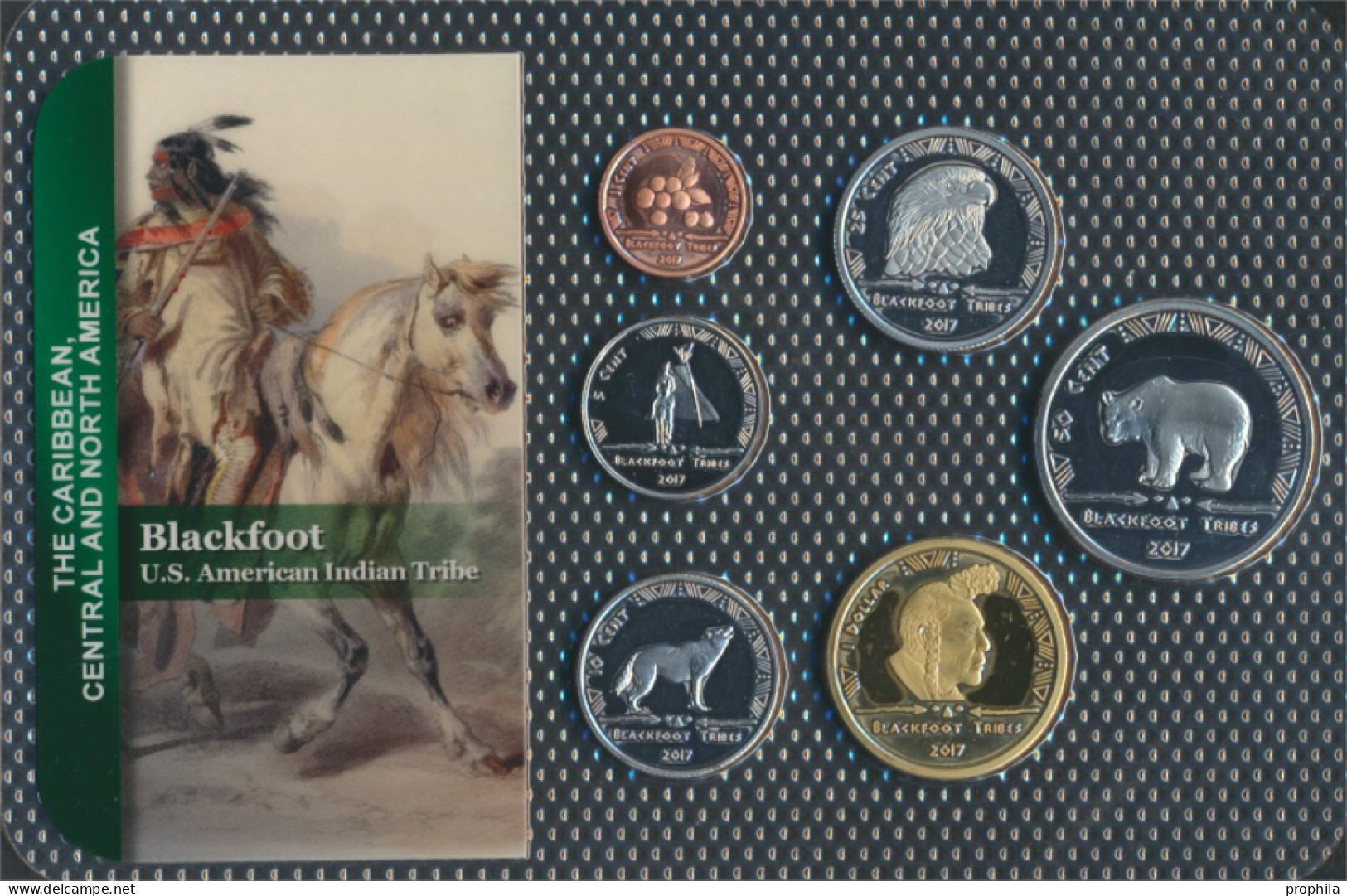 USA 2017 Stgl./unzirkuliert Kursmünzen 2017 1 Cent Bis 1 Dollar Blackfoot (10092438 - Mint Sets