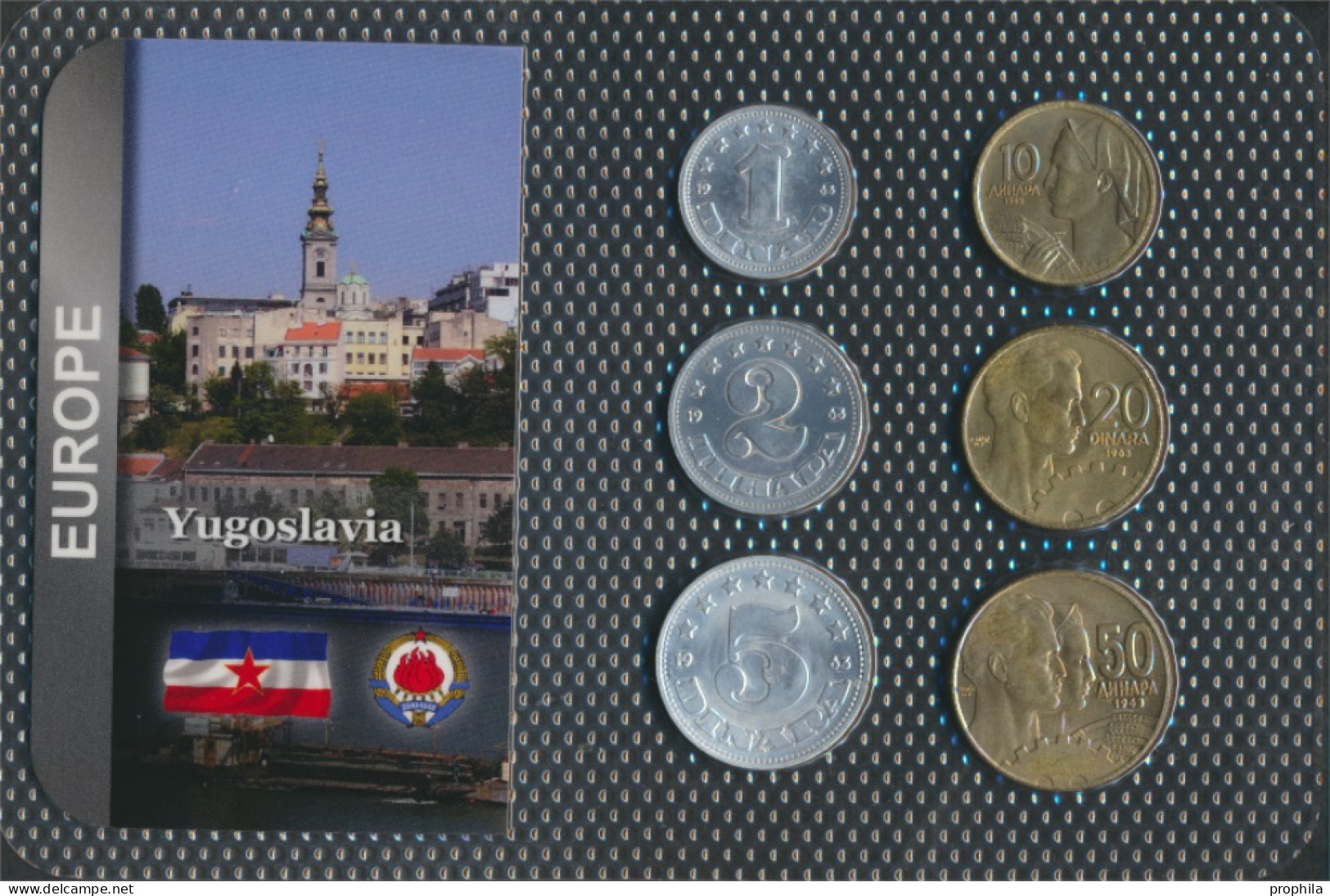 Jugoslawien 1963 Stgl./unzirkuliert Kursmünzen 1963 1 Dinara Bis 50 Dinara (10092129 - Yougoslavie