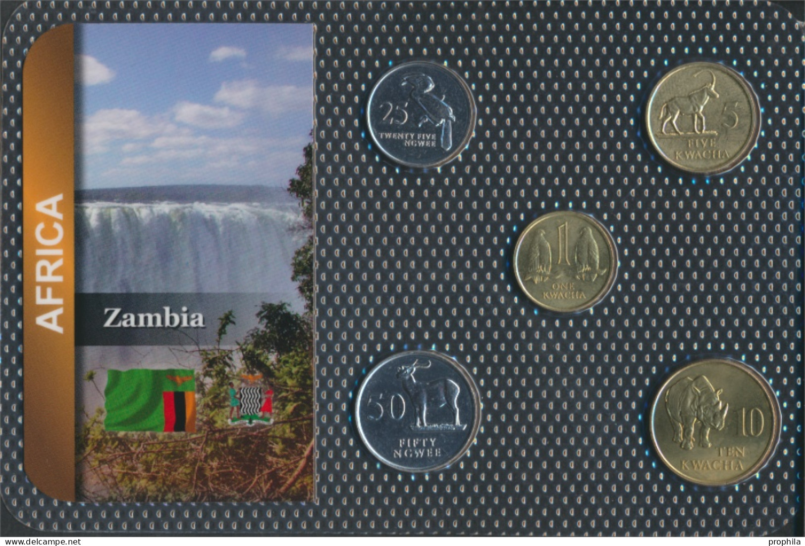 Sambia 1992 Stgl./unzirkuliert Kursmünzen 1992 25 Ngwee Bis 10 Kwacha (10092240 - Zambia