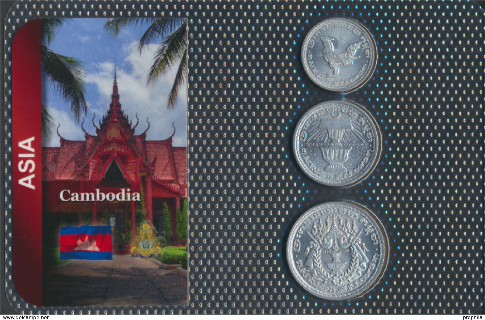 Kambodscha 1959 Stgl./unzirkuliert Kursmünzen 1959 10 Sen Bis 50 Sen (10091255 - Cambodia