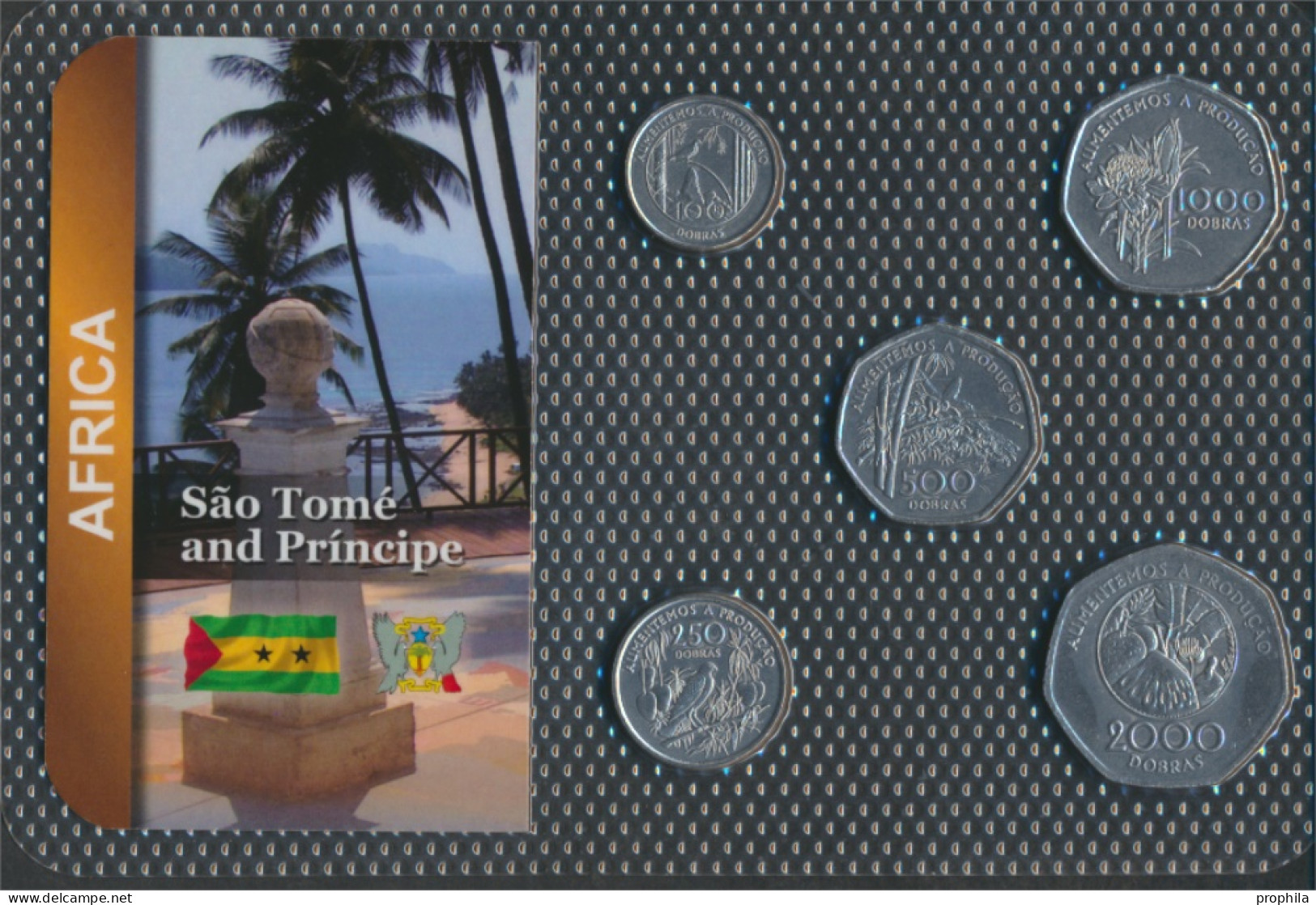 Sao Tome E Principe 1997 Stgl./unzirkuliert Kursmünzen 1997 100 Dobras Bis 2.000 Dobras (10091848 - Santo Tomé Y Príncipe