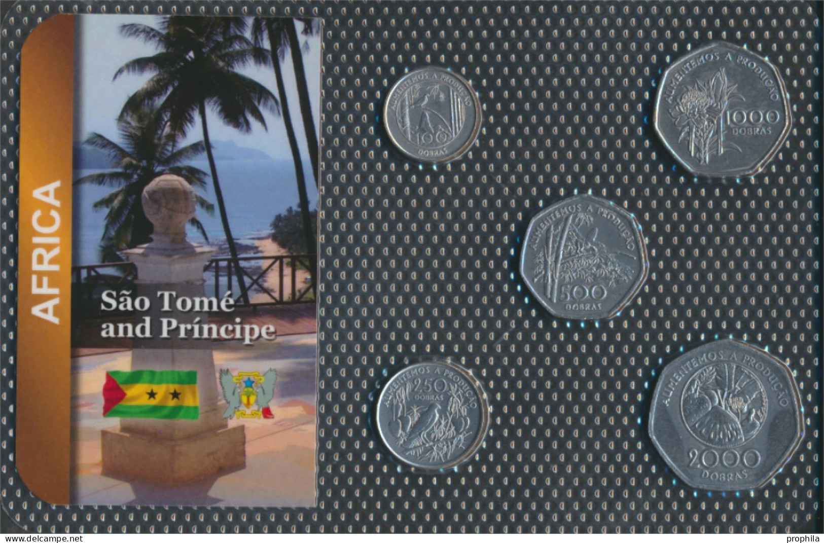 Sao Tome E Principe 1997 Stgl./unzirkuliert Kursmünzen 1997 100 Dobras Bis 2.000 Dobras (10091849 - Santo Tomé Y Príncipe