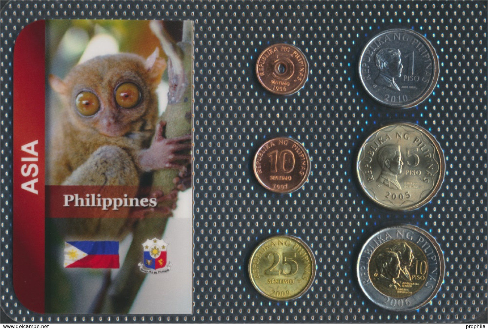 Philippinen Stgl./unzirkuliert Kursmünzen Stgl./unzirkuliert Ab 1995 5 Sentimos Bis 10 Piso (10091803 - Philippines