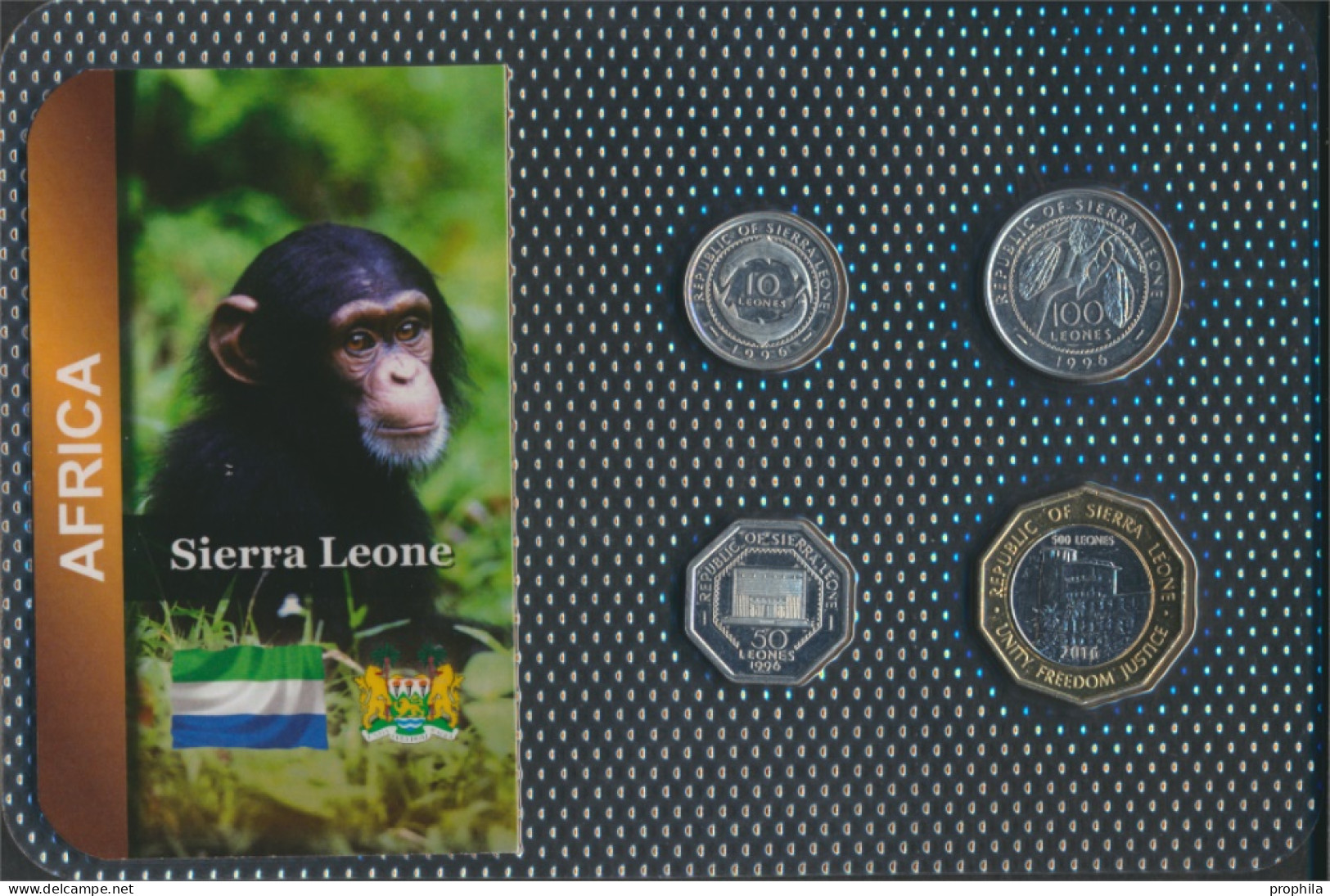 Sierra Leone Stgl./unzirkuliert Kursmünzen Stgl./unzirkuliert Ab 1996 10 Leone Bis 500 Leones (10092016 - Sierra Leona