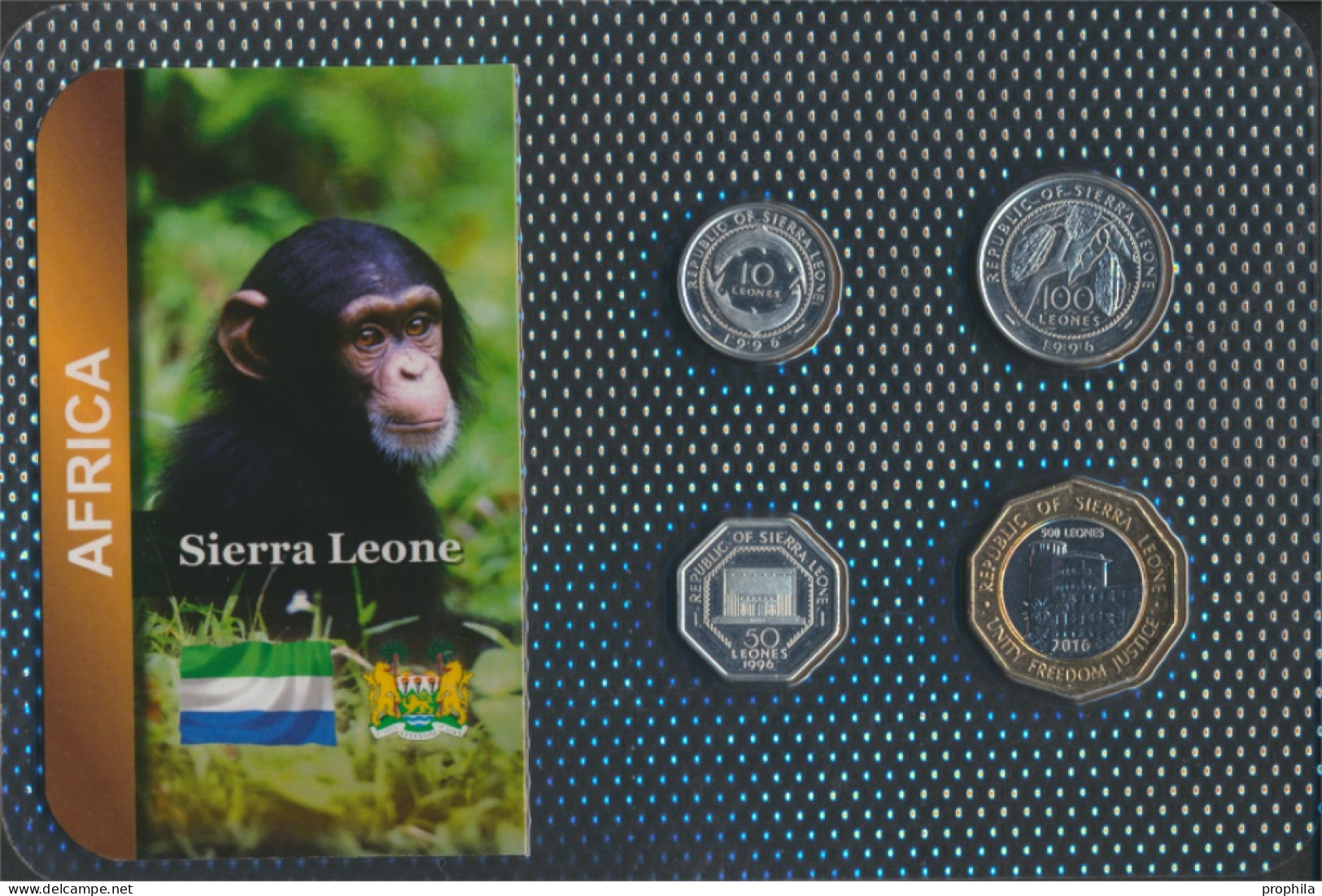 Sierra Leone Stgl./unzirkuliert Kursmünzen Stgl./unzirkuliert Ab 1996 10 Leone Bis 500 Leones (10092017 - Sierra Leone