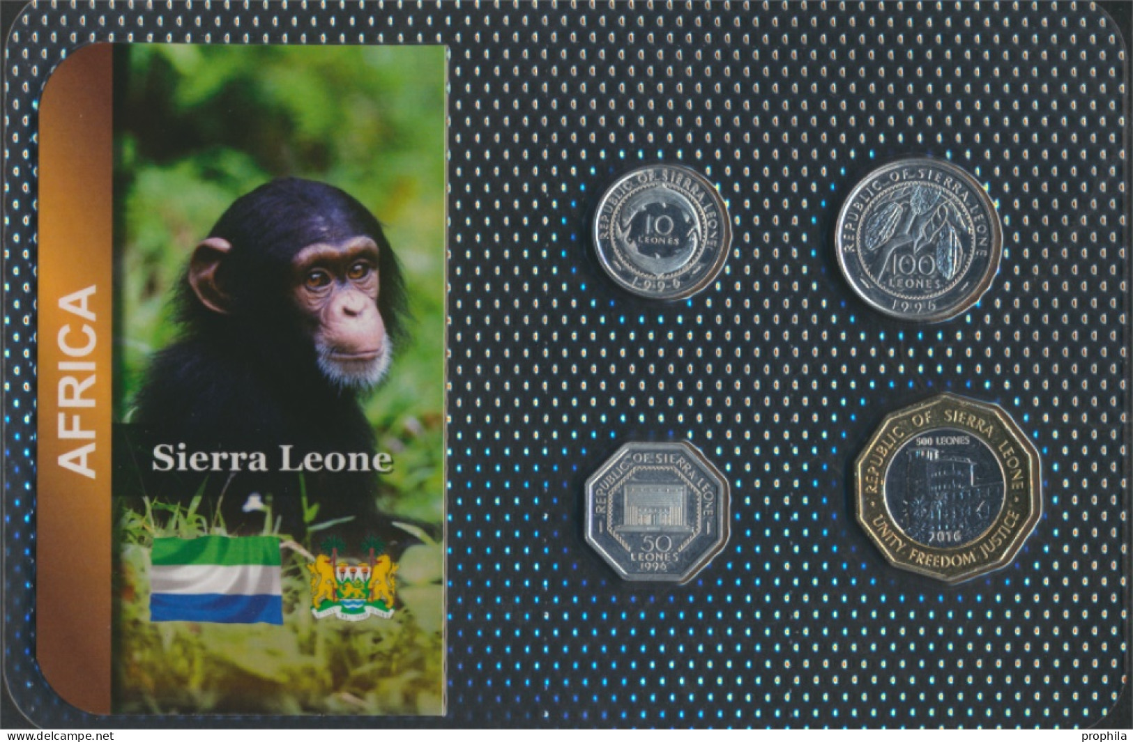 Sierra Leone Stgl./unzirkuliert Kursmünzen Stgl./unzirkuliert Ab 1996 10 Leone Bis 500 Leones (10092018 - Sierra Leone