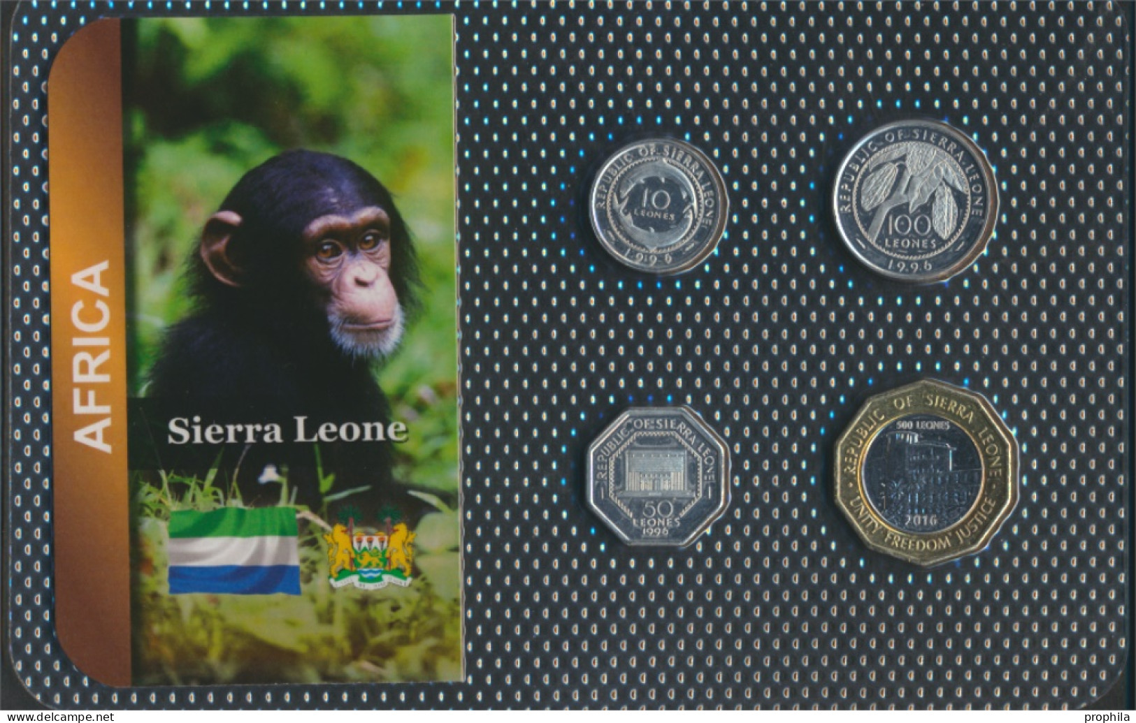 Sierra Leone Stgl./unzirkuliert Kursmünzen Stgl./unzirkuliert Ab 1996 10 Leone Bis 500 Leones (10092019 - Sierra Leone