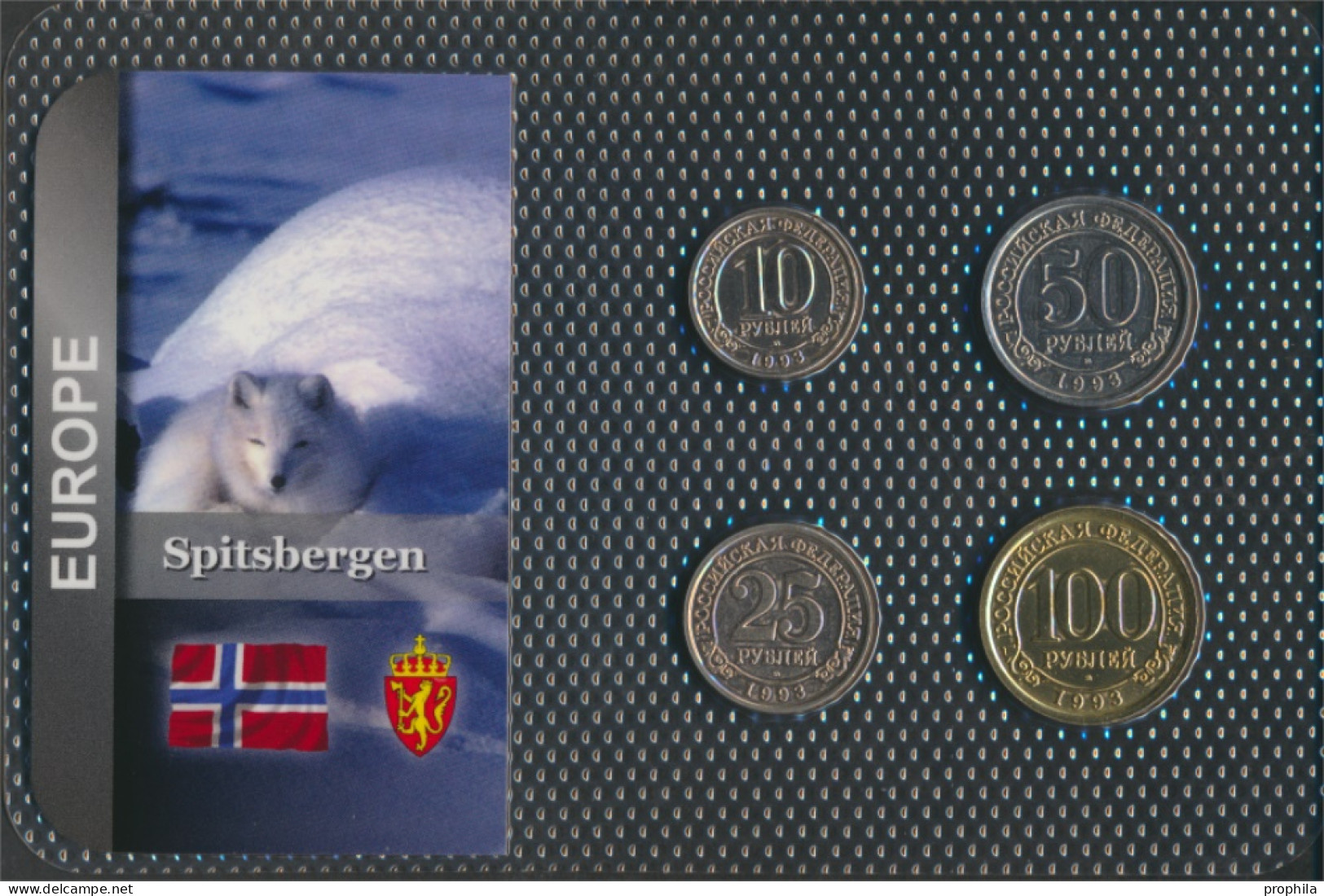 Spitzbergen 1993 Stgl./unzirkuliert Kursmünzen 1993 10 Rubles Bis 100 Rubles (10091967 - Non Classés