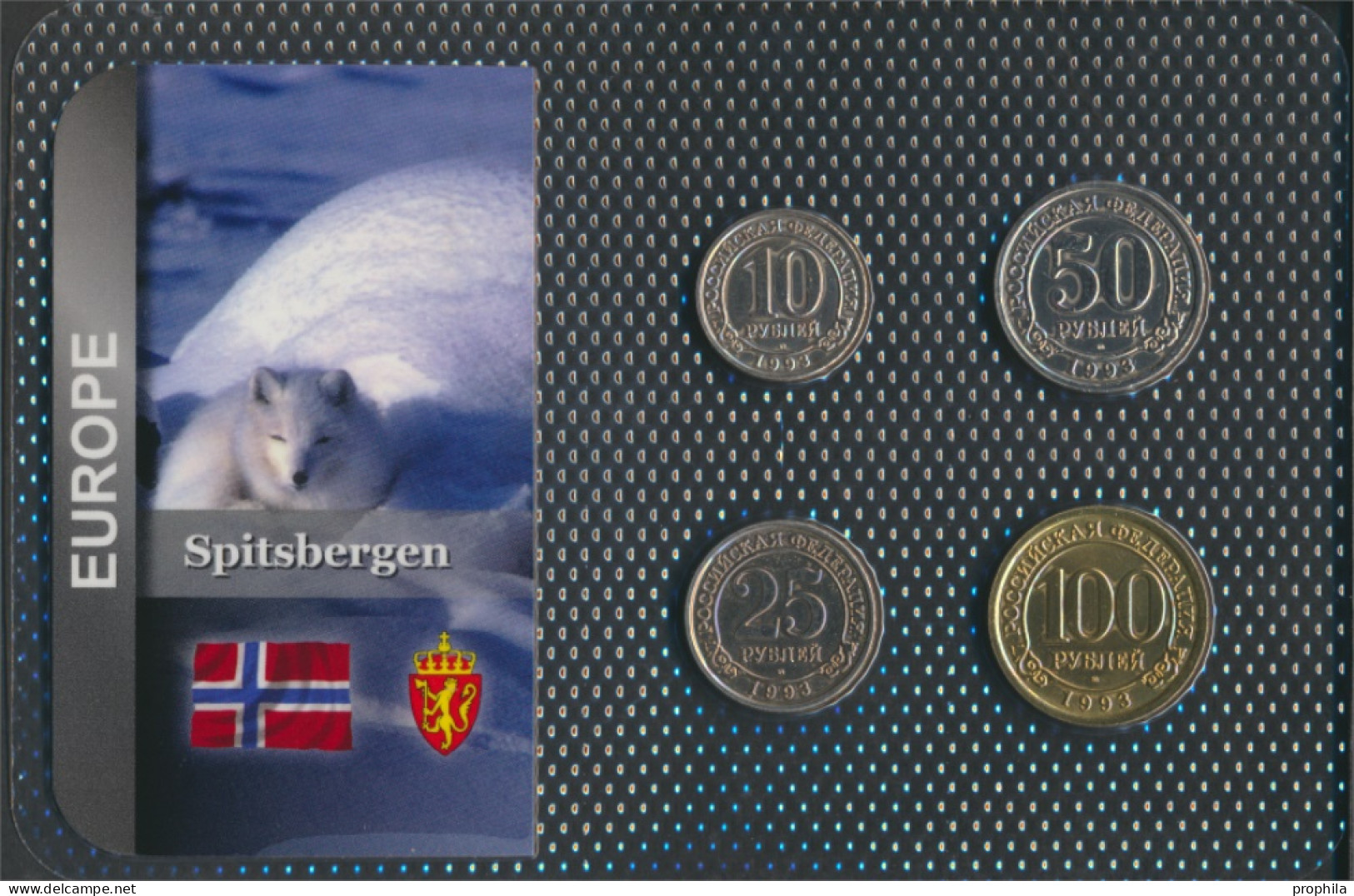 Spitzbergen 1993 Stgl./unzirkuliert Kursmünzen 1993 10 Rubles Bis 100 Rubles (10091968 - Zonder Classificatie