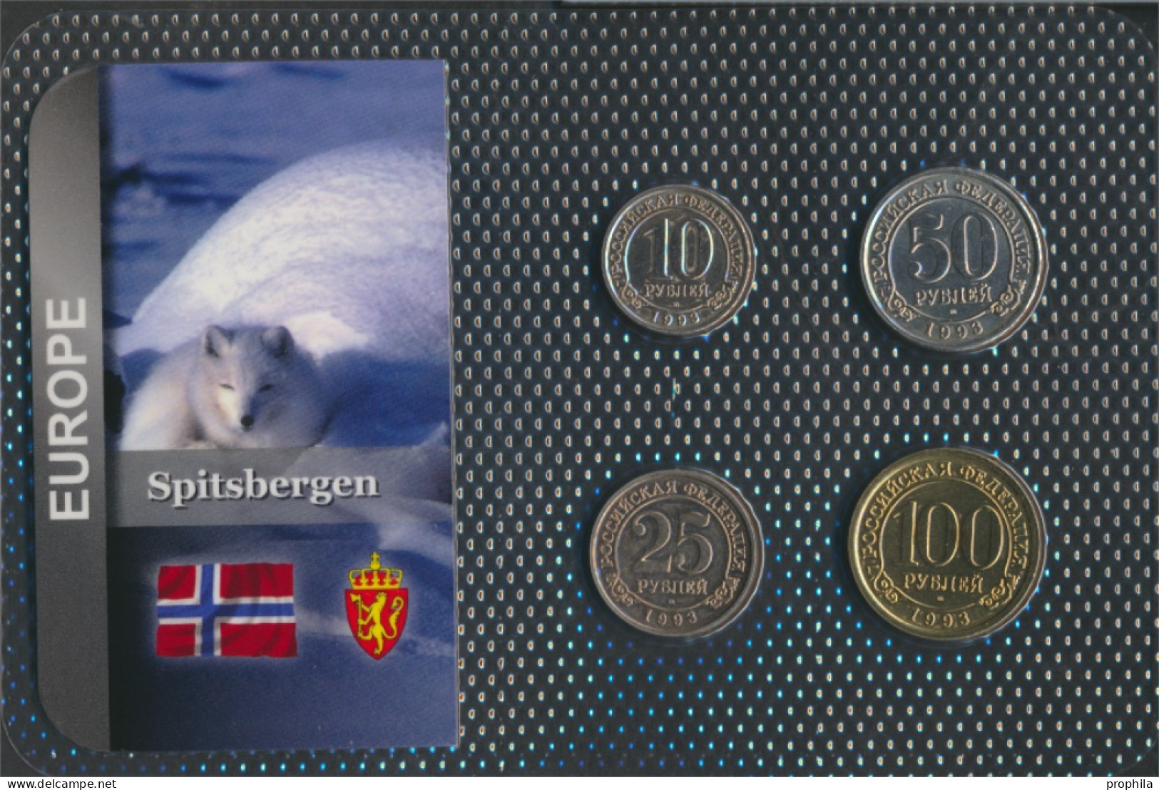 Spitzbergen 1993 Stgl./unzirkuliert Kursmünzen 1993 10 Rubles Bis 100 Rubles (10091969 - Non Classés