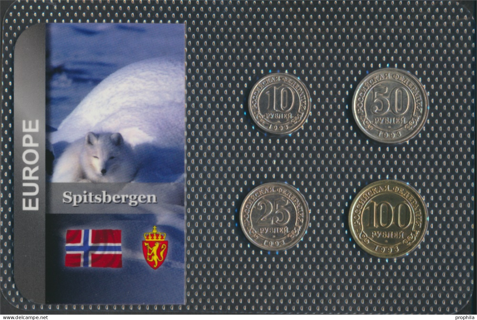 Spitzbergen 1993 Stgl./unzirkuliert Kursmünzen 1993 10 Rubles Bis 100 Rubles (10091970 - Zonder Classificatie