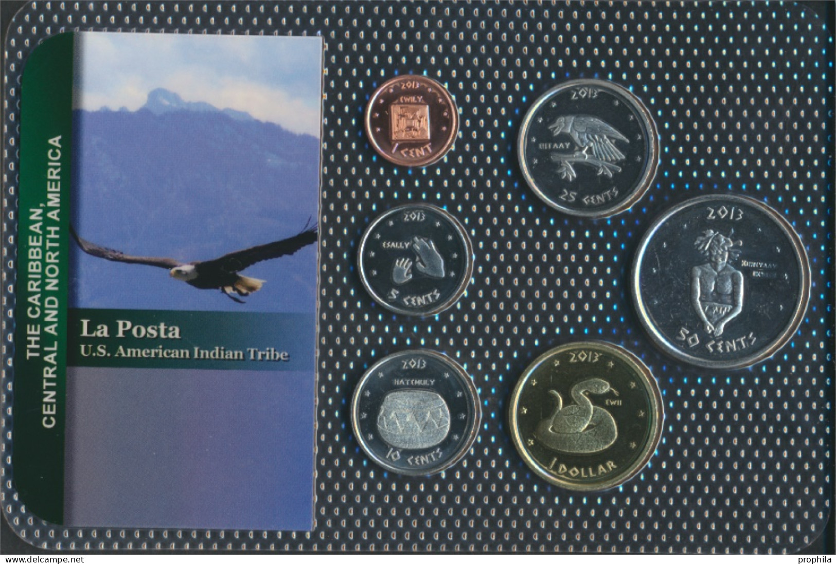 USA 2013 Stgl./unzirkuliert Kursmünzen 2013 1 Cent Bis 1 Dollar La Posta (10092470 - Mint Sets