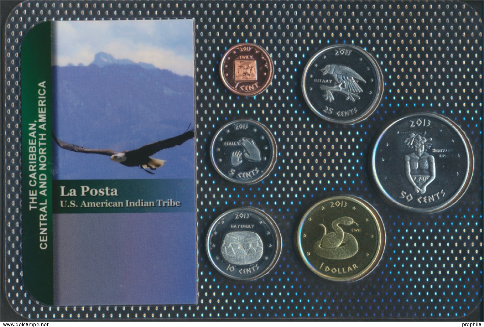 USA 2013 Stgl./unzirkuliert Kursmünzen 2013 1 Cent Bis 1 Dollar La Posta (10092473 - Münzsets