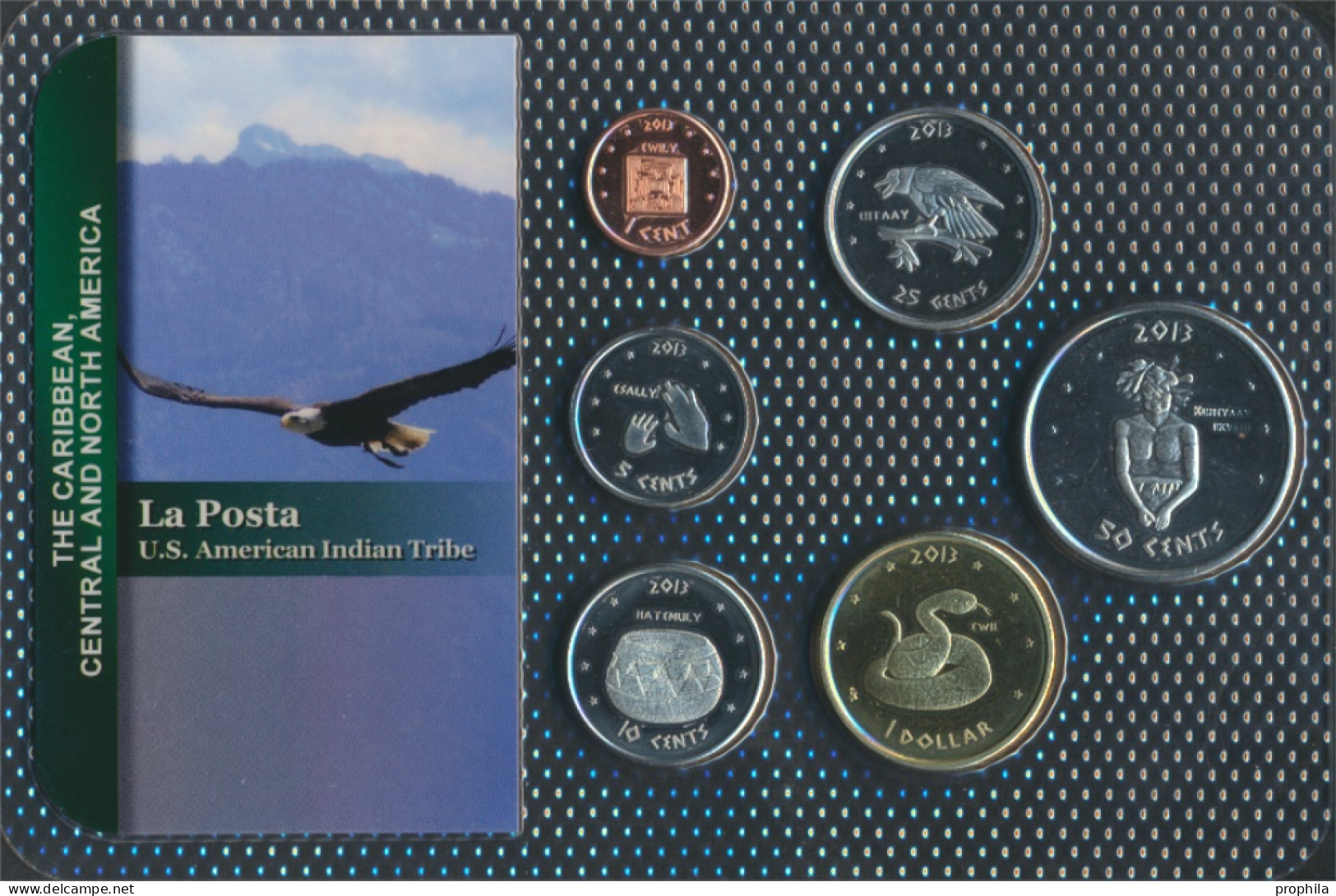 USA 2013 Stgl./unzirkuliert Kursmünzen 2013 1 Cent Bis 1 Dollar La Posta (10092475 - Mint Sets
