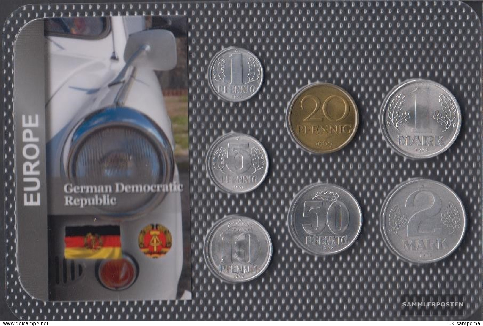 DDR Stgl./unzirkuliert Kursmünzen Stgl./unzirkuliert 1958-1990 1 Pfennig Until 2 Mark - Mint Sets & Proof Sets