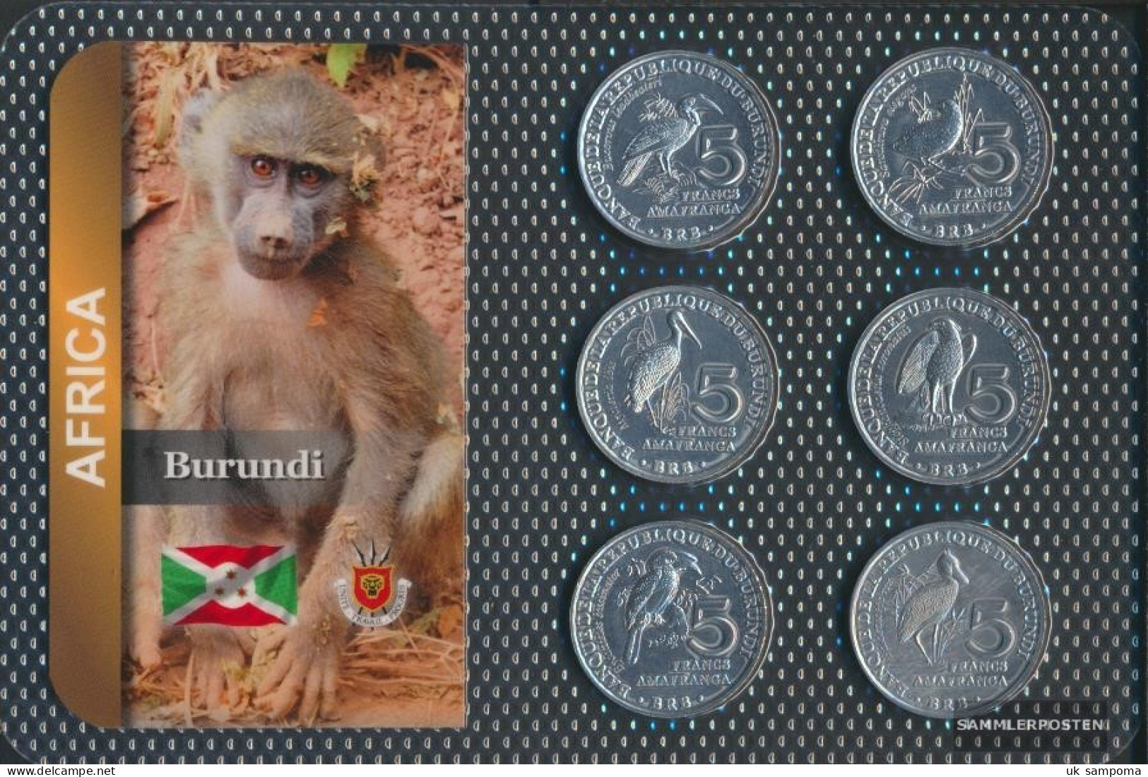 Burundi 2014 Stgl./unzirkuliert Kursmünzen Stgl./unzirkuliert 2014 6 X 5 Francs - Burundi