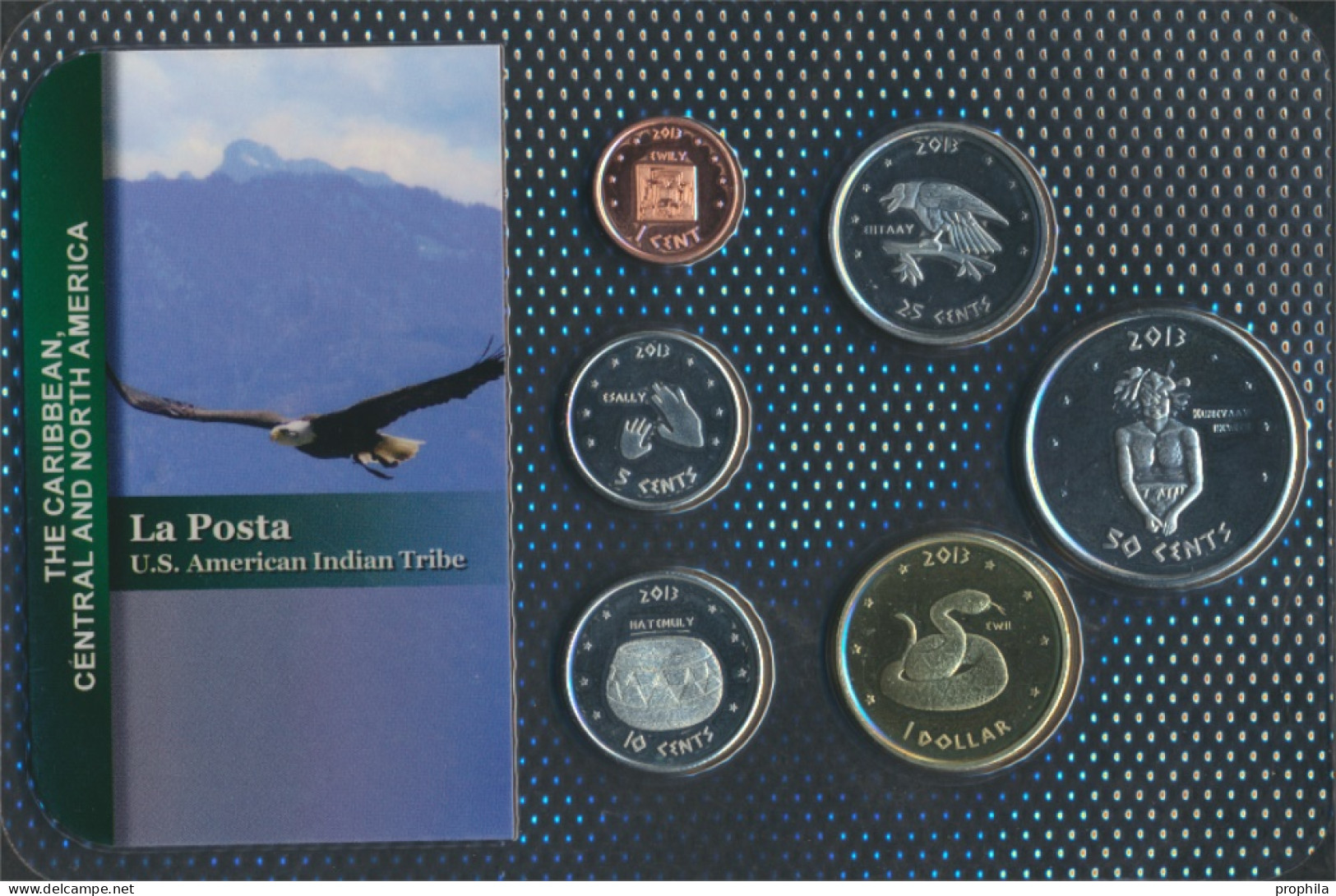 USA 2013 Stgl./unzirkuliert Kursmünzen 2013 1 Cent Bis 1 Dollar La Posta (10092478 - Mint Sets