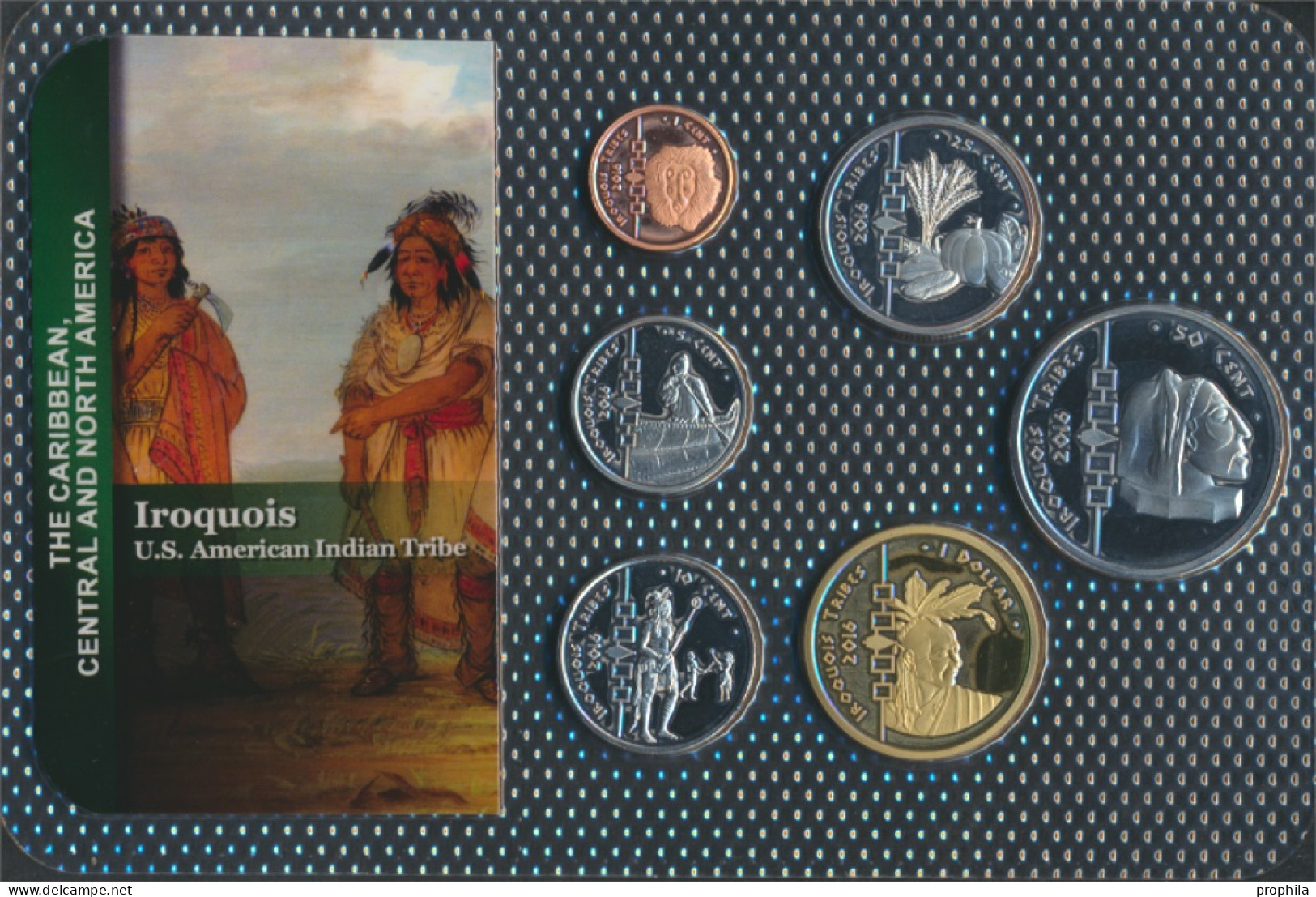 USA 2016 Stgl./unzirkuliert Kursmünzen 2016 1 Cent Bis 1 Dollar Iroquois (10092421 - Münzsets