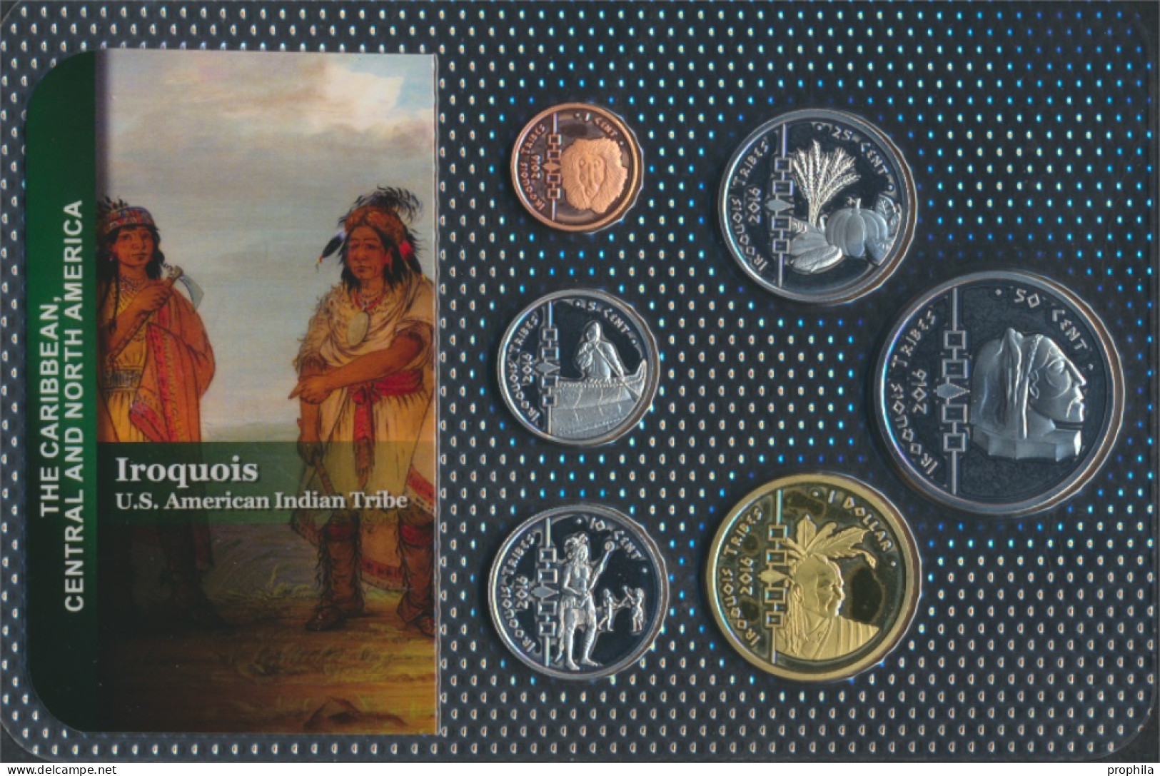 USA 2016 Stgl./unzirkuliert Kursmünzen 2016 1 Cent Bis 1 Dollar Iroquois (10092424 - Münzsets