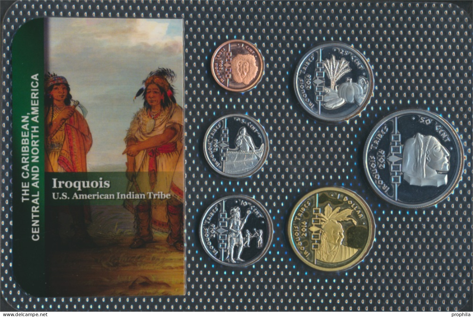 USA 2016 Stgl./unzirkuliert Kursmünzen 2016 1 Cent Bis 1 Dollar Iroquois (10092427 - Münzsets