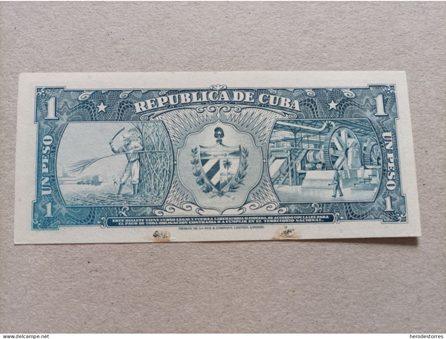 Billete De Cuba De 1 Peso, Año 1957, AUNC - Cuba