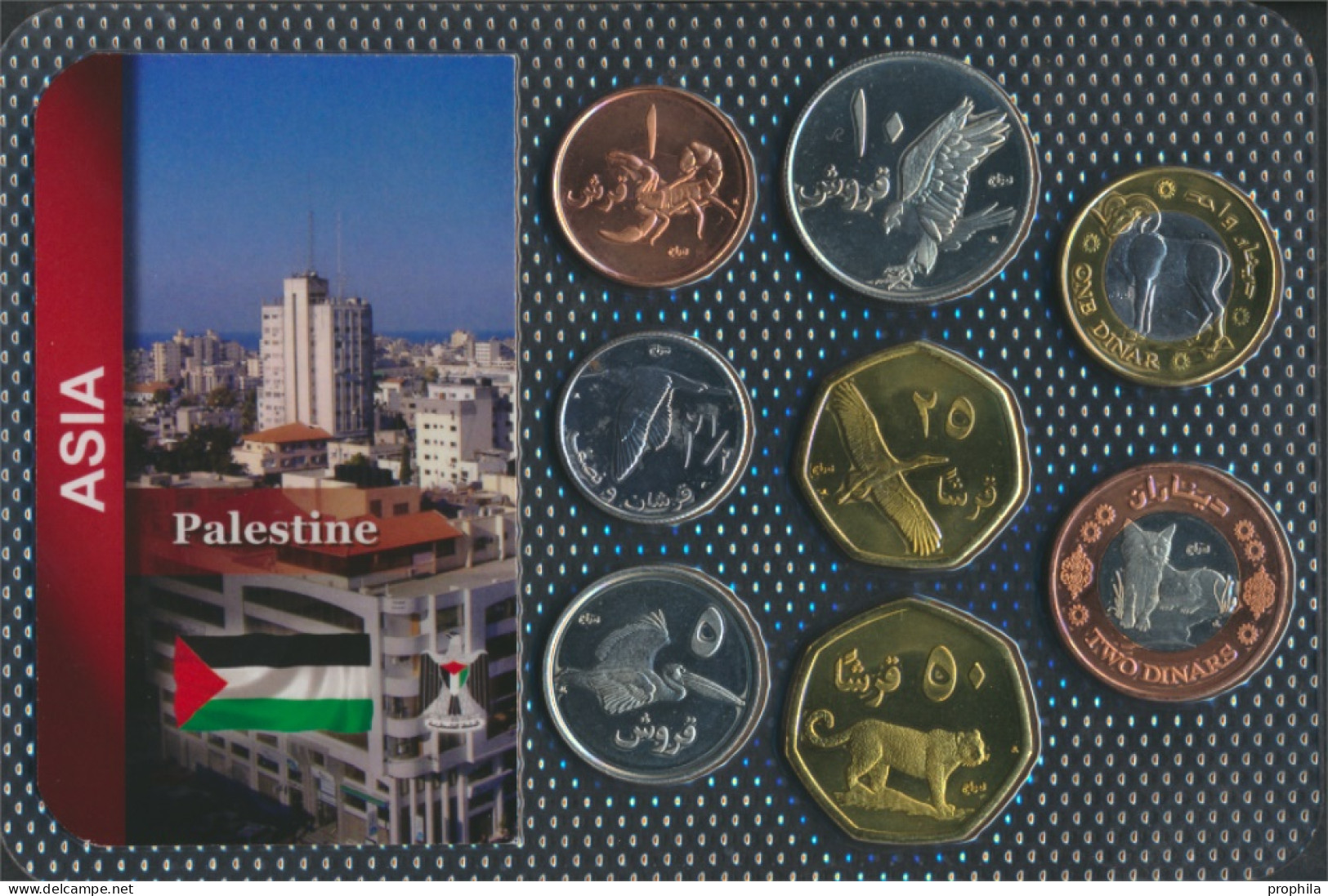 Palästina 2010 Stgl./unzirkuliert Kursmünzen 2010 1 Fils Bis 2 Dinars (10091831 - Non Classés