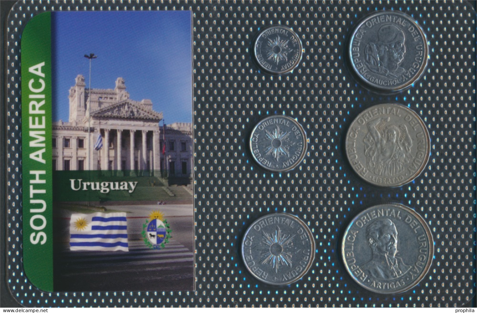 Uruguay 1989 Sehr Schön Kursmünzen 1989 5 Bis 500 Nuevos Pesos (10092047 - Uruguay