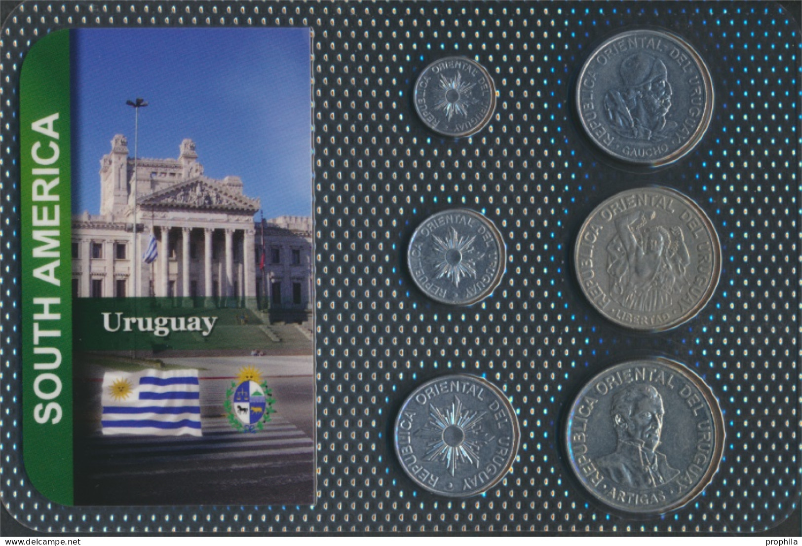 Uruguay 1989 Sehr Schön Kursmünzen 1989 5 Bis 500 Nuevos Pesos (10092048 - Uruguay