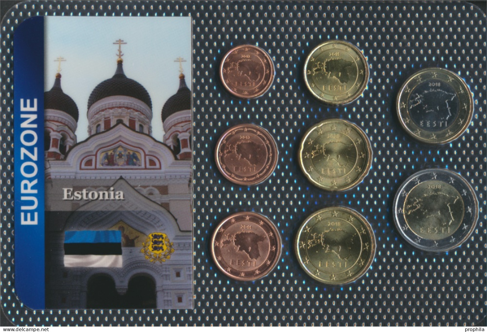 Estland Stgl./unzirkuliert Kursmünzen Stgl./unzirkuliert Ab 2011 1 Cent Bis 2 Euro (10092205 - Estonie