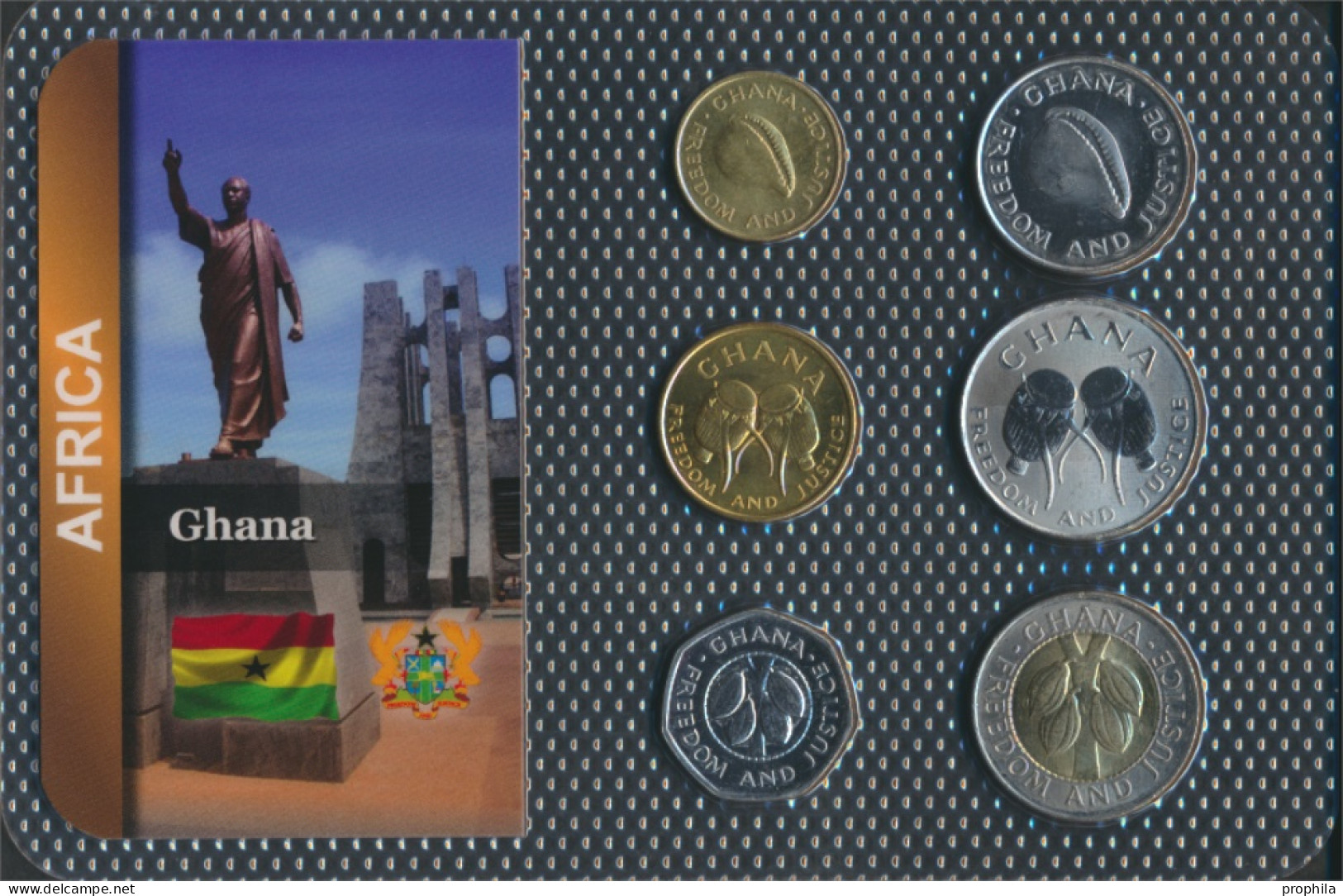 Ghana Stgl./unzirkuliert Kursmünzen Stgl./unzirkuliert Ab 1984 1 Cedis Bis 100 Cedis (10092173 - Ghana