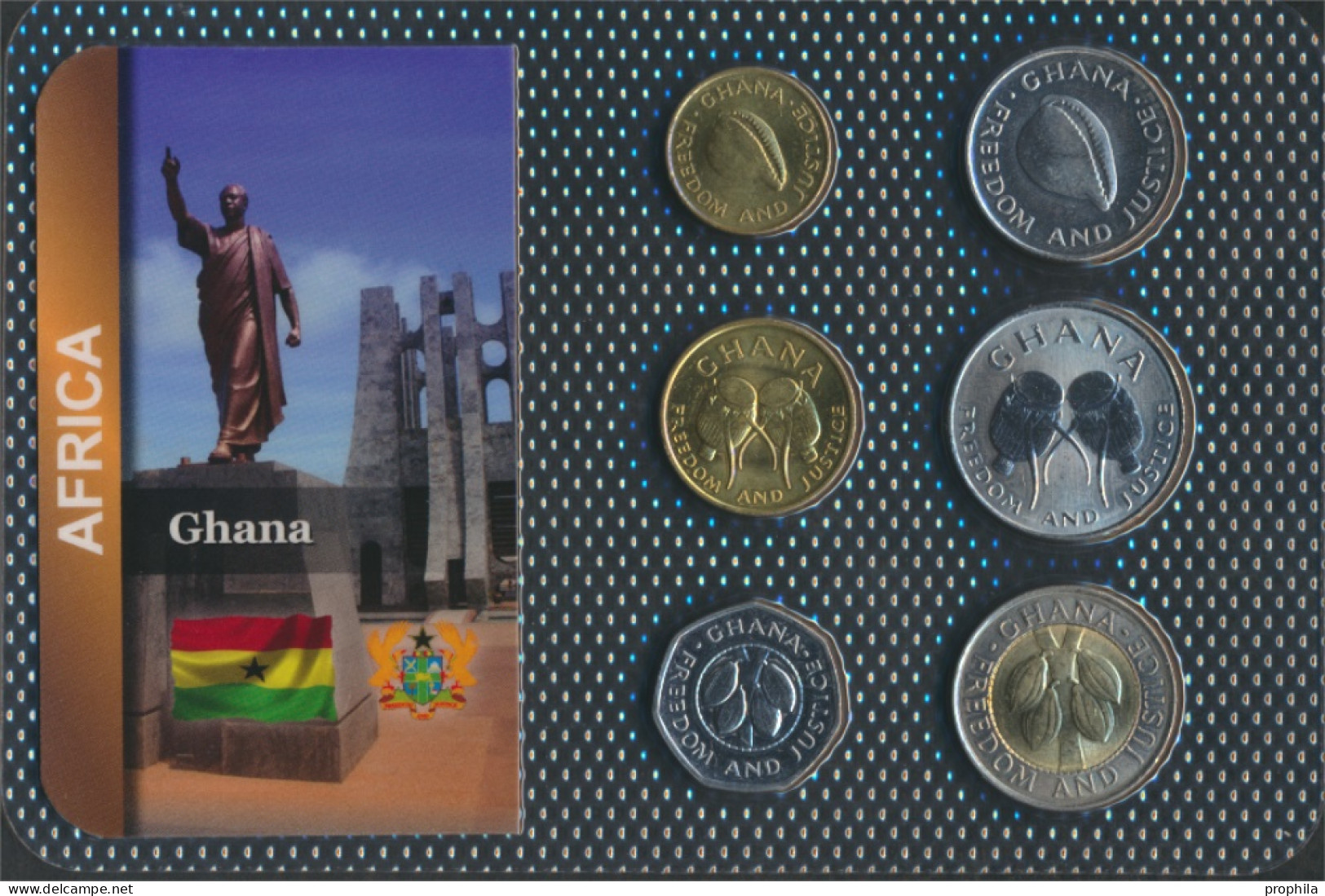 Ghana Stgl./unzirkuliert Kursmünzen Stgl./unzirkuliert Ab 1984 1 Cedis Bis 100 Cedis (10092175 - Ghana