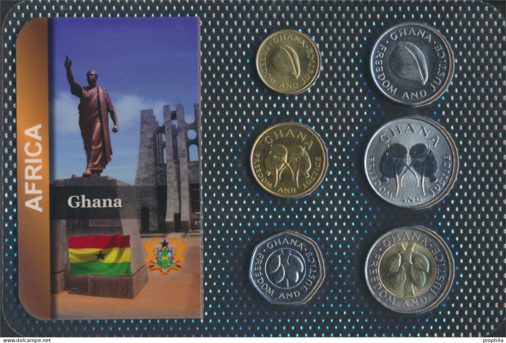 Ghana Stgl./unzirkuliert Kursmünzen Stgl./unzirkuliert Ab 1984 1 Cedis Bis 100 Cedis (10092176 - Ghana