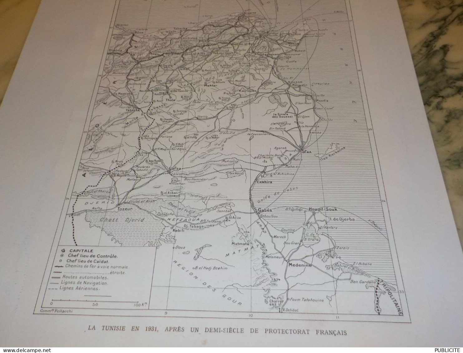 PLAN DE LA TUNISIE 1931 - Andere Plannen