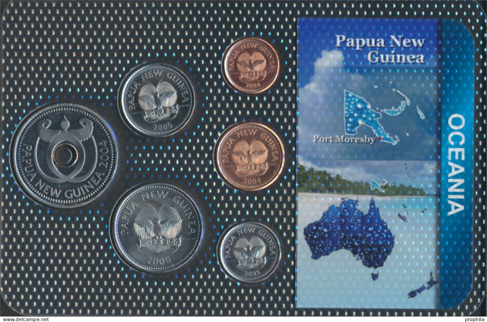 Papua-Neuguinea Stgl./unzirkuliert Kursmünzen Stgl./unzirkuliert Ab 1995 1 Toea Bis 1 Kina (10092316 - Papua New Guinea