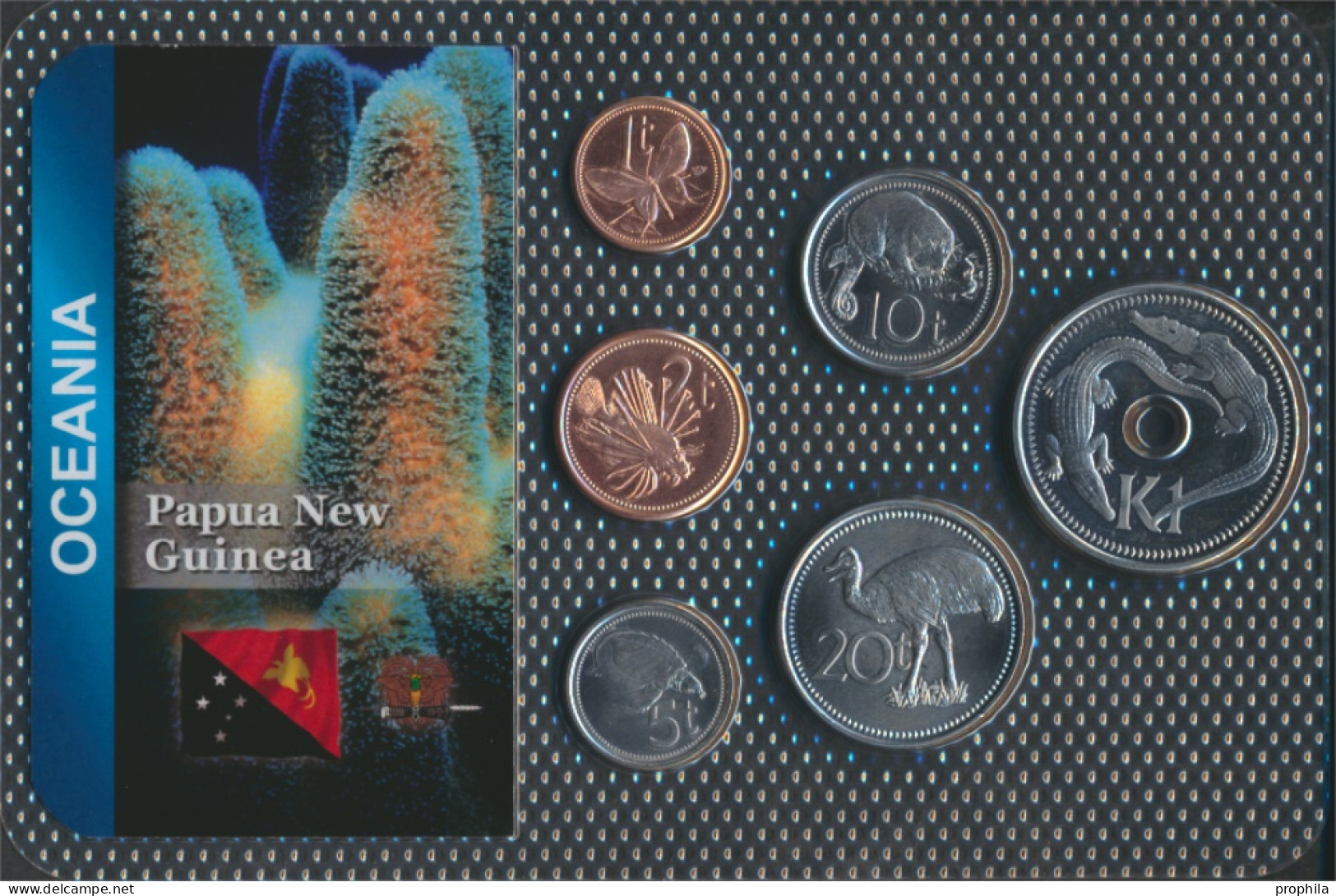 Papua-Neuguinea Stgl./unzirkuliert Kursmünzen Stgl./unzirkuliert Ab 1995 1 Toea Bis 1 Kina (10092317 - Papúa Nueva Guinea