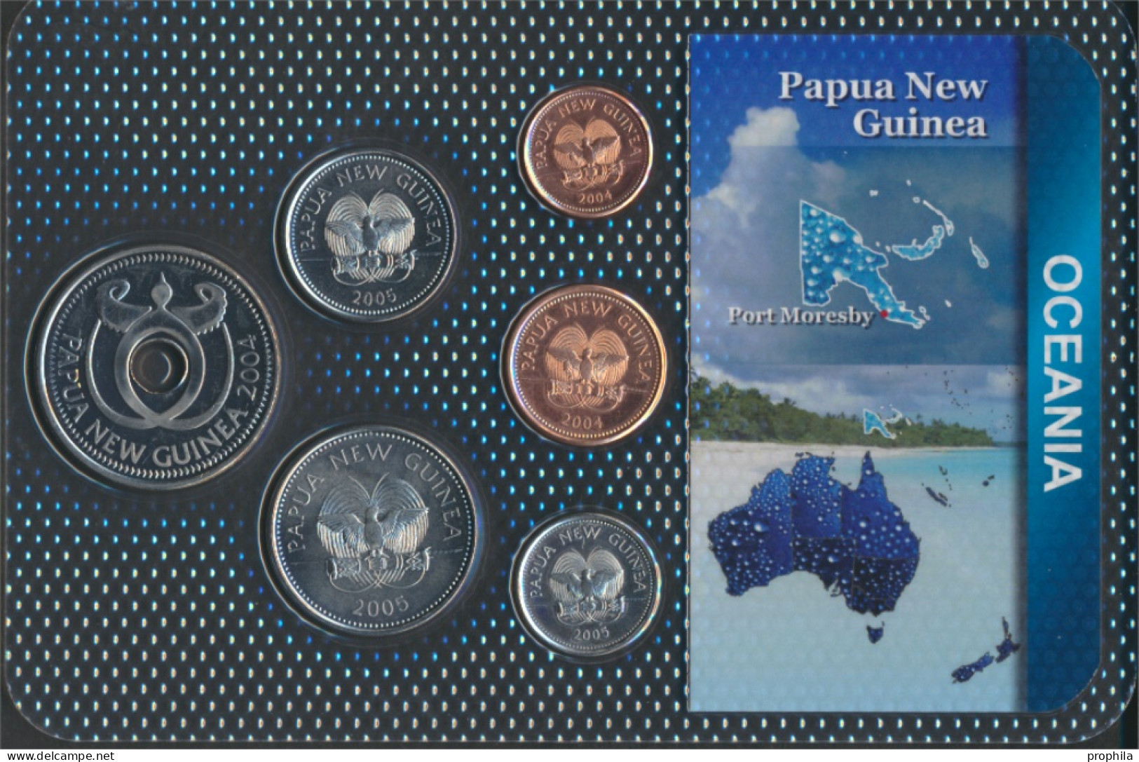 Papua-Neuguinea Stgl./unzirkuliert Kursmünzen Stgl./unzirkuliert Ab 1995 1 Toea Bis 1 Kina (10092323 - Papouasie-Nouvelle-Guinée