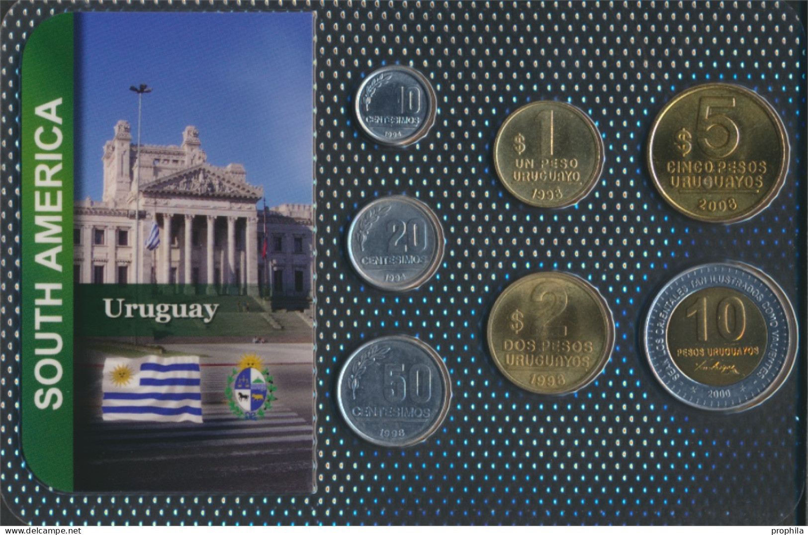 Uruguay Stgl./unzirkuliert Kursmünzen Stgl./unzirkuliert Ab 1994 10 Centesimos Bis 10 Pesos (10092271 - Uruguay