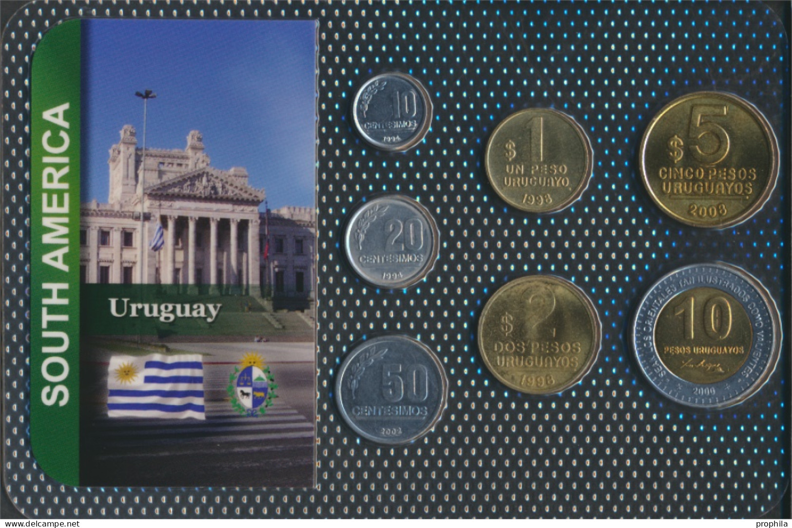 Uruguay Stgl./unzirkuliert Kursmünzen Stgl./unzirkuliert Ab 1994 10 Centesimos Bis 10 Pesos (10092272 - Uruguay