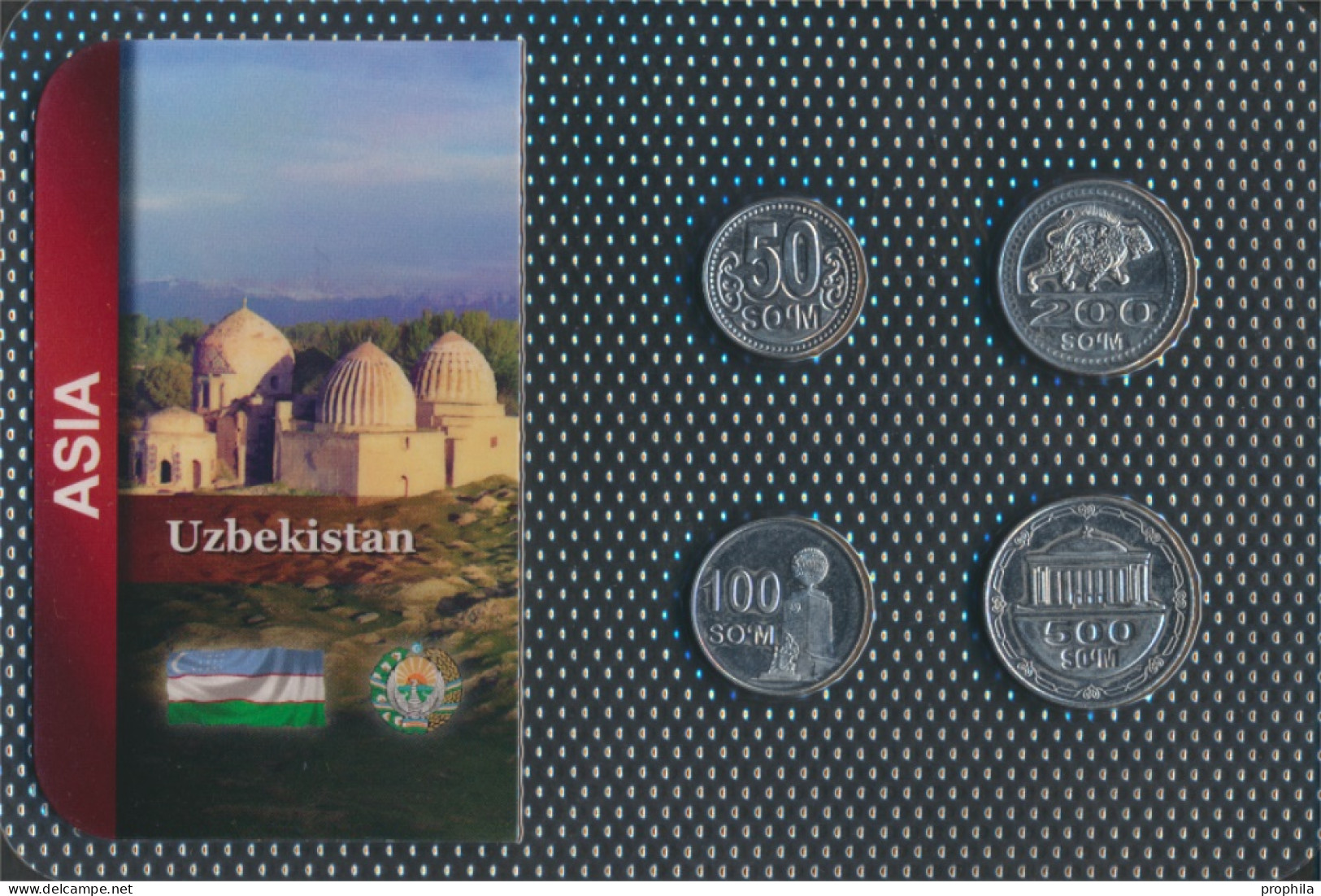 Usbekistan 2018 Stgl./unzirkuliert Kursmünzen 2018 50 Som Bis 500 Som (10092267 - Uzbenisktán