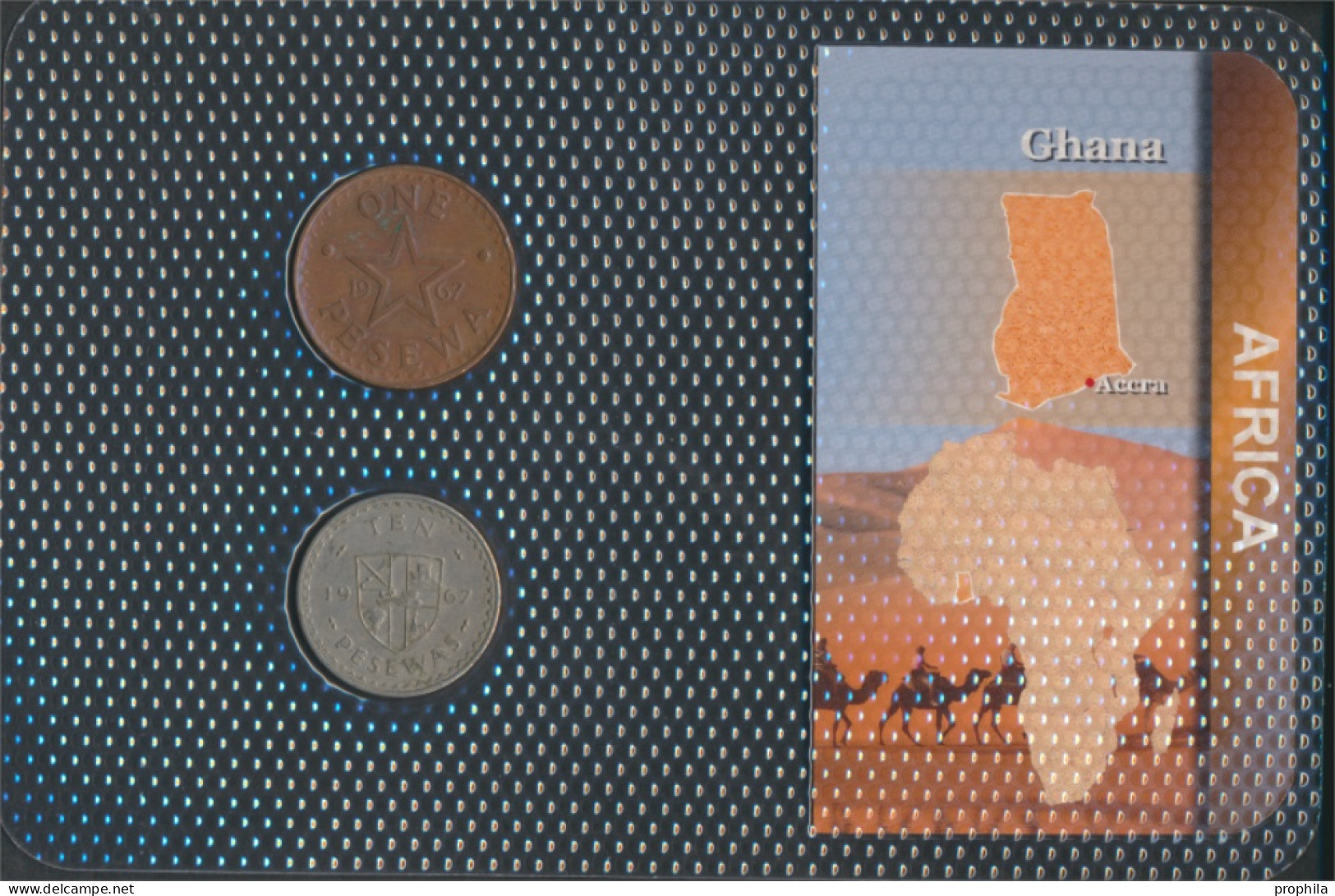 Ghana Sehr Schön Kursmünzen Sehr Schön Ab 1967 1 Pesewas Bis 10 Pesewas (10092177 - Ghana