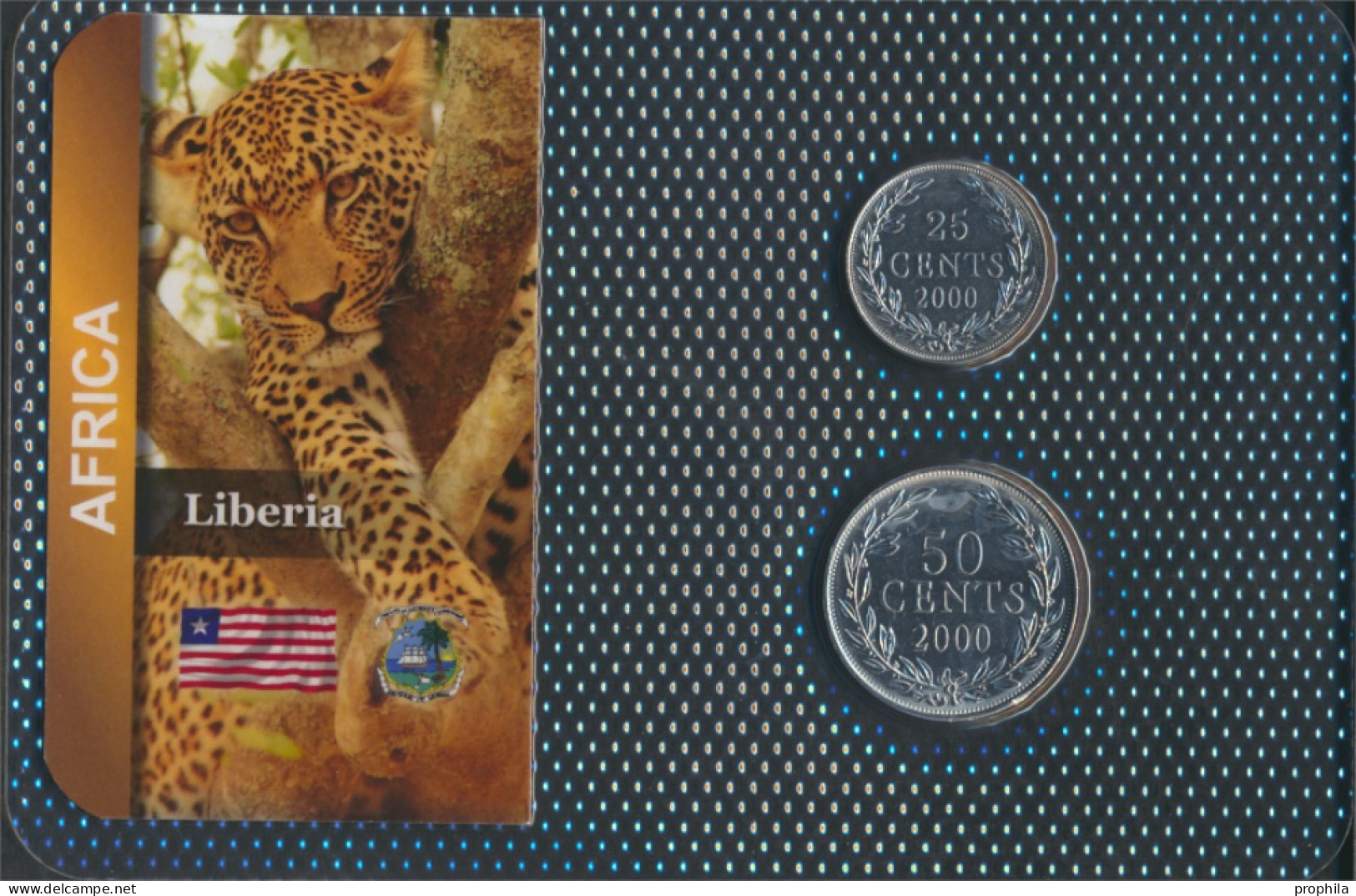 Liberia 2000 Stgl./unzirkuliert Kursmünzen 2000 25 Cents Bis 50 Cents (10092158 - Liberia