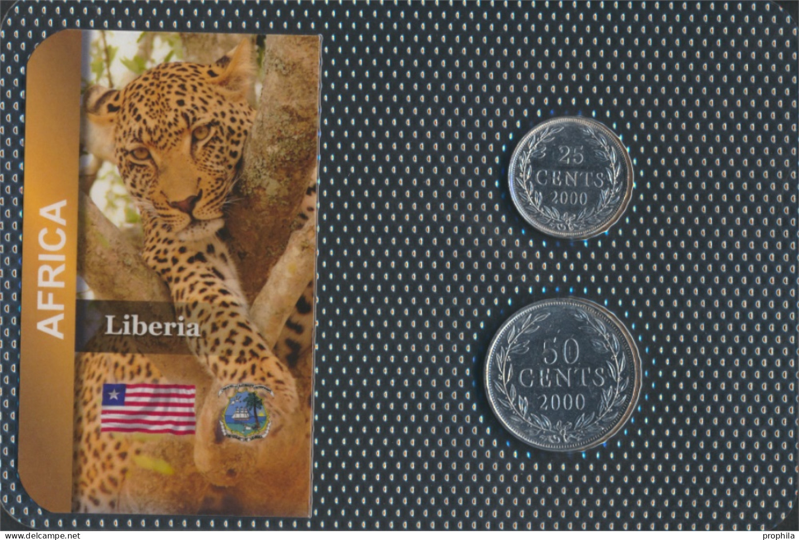 Liberia 2000 Stgl./unzirkuliert Kursmünzen 2000 25 Cents Bis 50 Cents (10092159 - Liberia