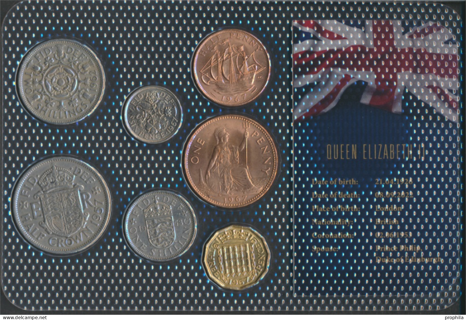 Großbritannien Vorzüglich Kursmünzen Vorzüglich Ab 1953 1/2 Pence Bis 1/2 Crown (10092274 - Mint Sets & Proof Sets