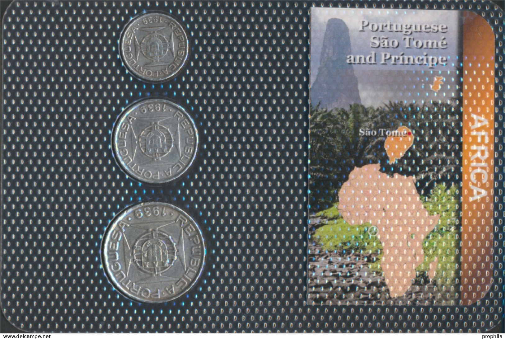 Sao Tome E Principe 1939 Sehr Schön Kursmünzen 1939 2 Escudos Bis 10 Escudos (10091846 - Sao Tomé E Principe