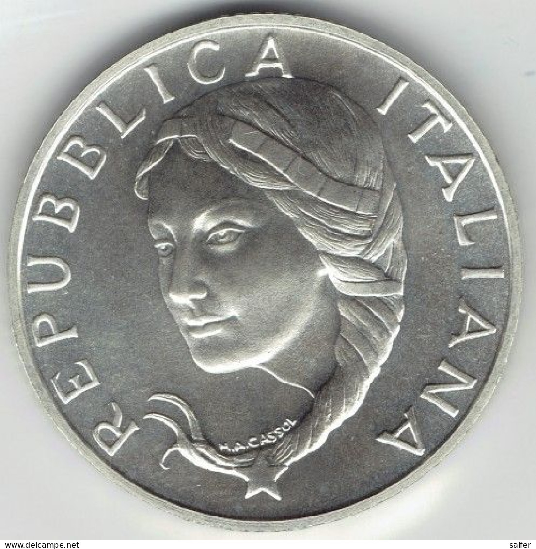 REPUBBLICA  1996  PRESIDENZA U.E.  Lire 5000 AG - Gedenkmünzen