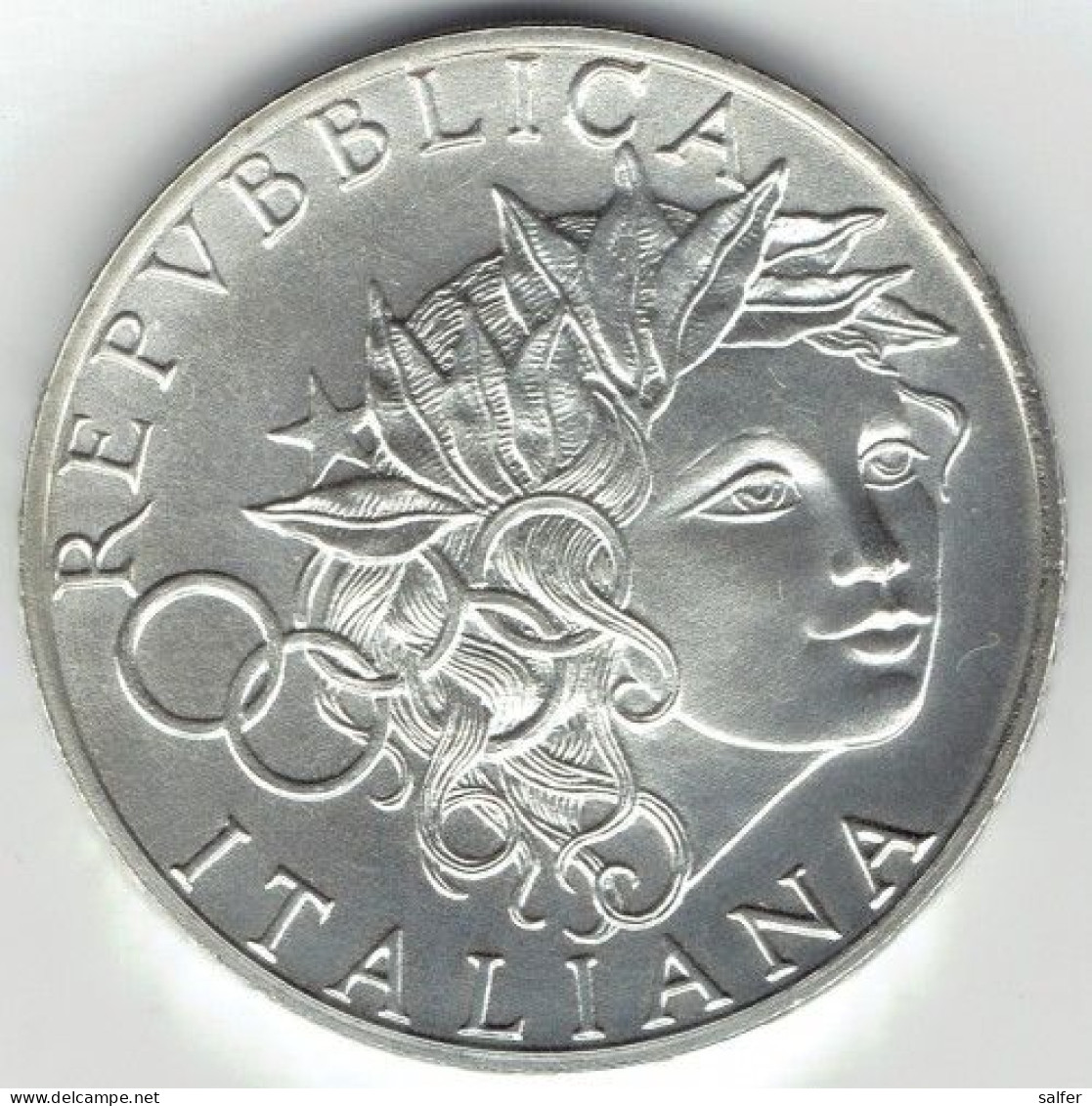 REPUBBLICA  1996   OLIMPIADI DI ATLANTA  Lire 1000 AG - Herdenking